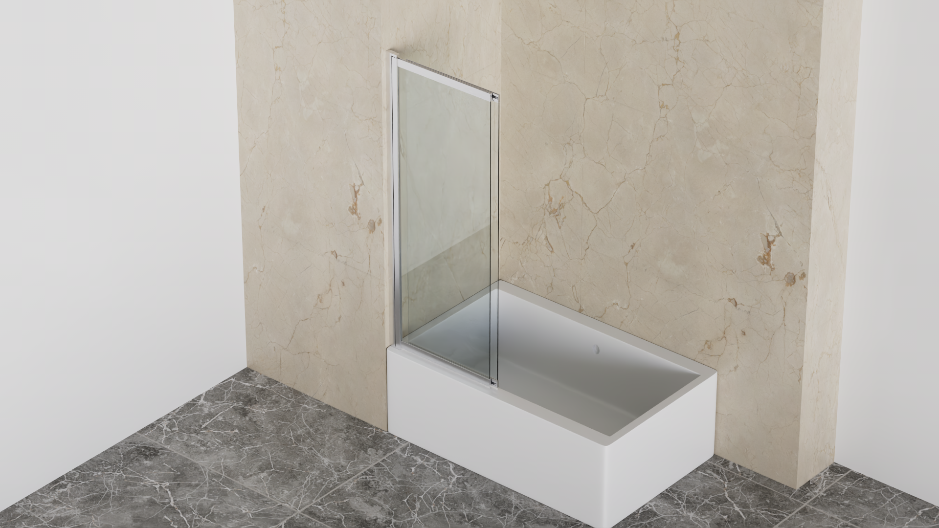 welltime Badewannenaufsatz »Slider« 2 Stk. tlg. Badewannenaufsatz mit Schiebetür