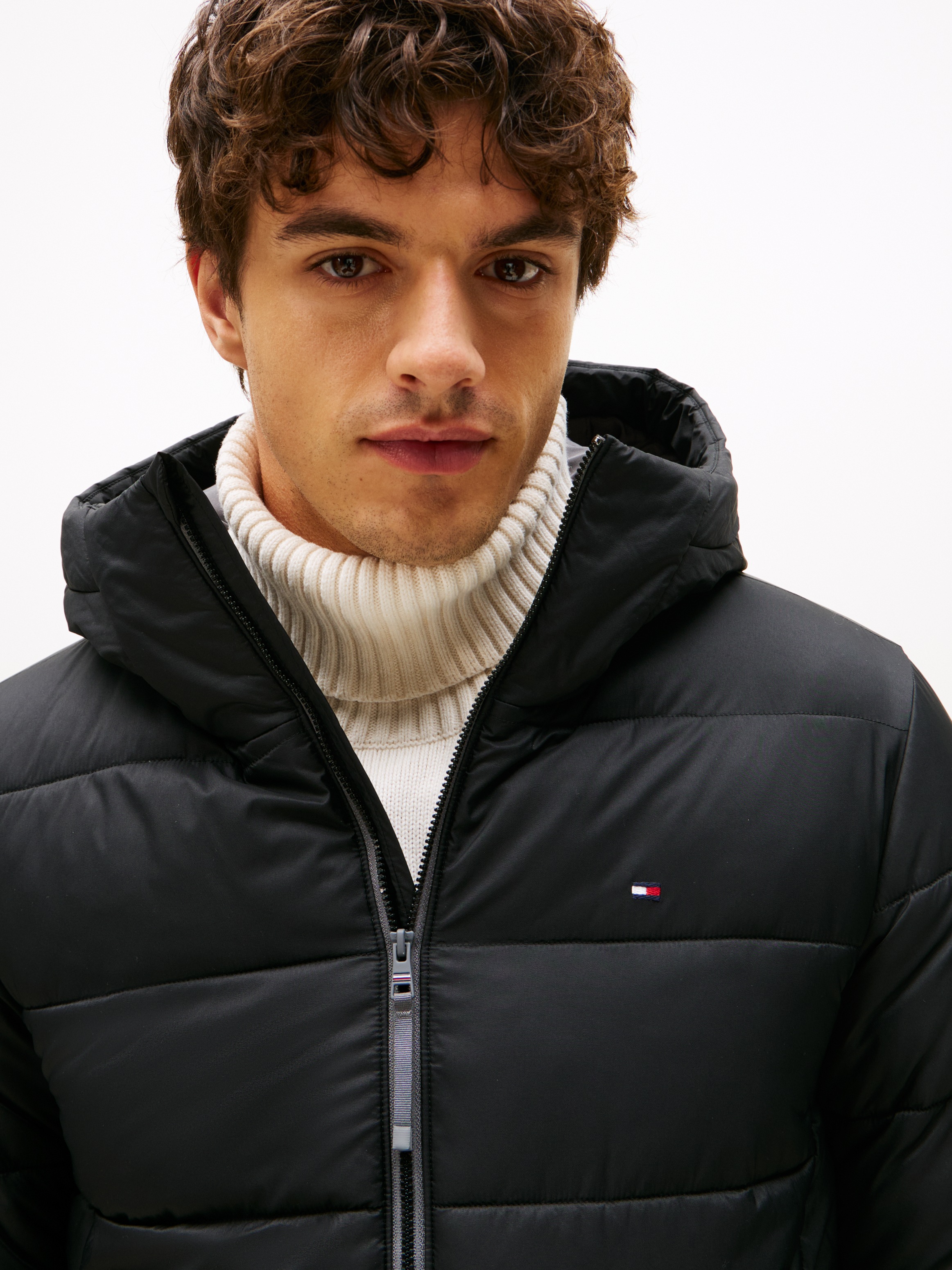 Tommy Hilfiger Steppjacke "MID WEIGHT HOODED JACKET", mit Kapuze, Daunenjac günstig online kaufen