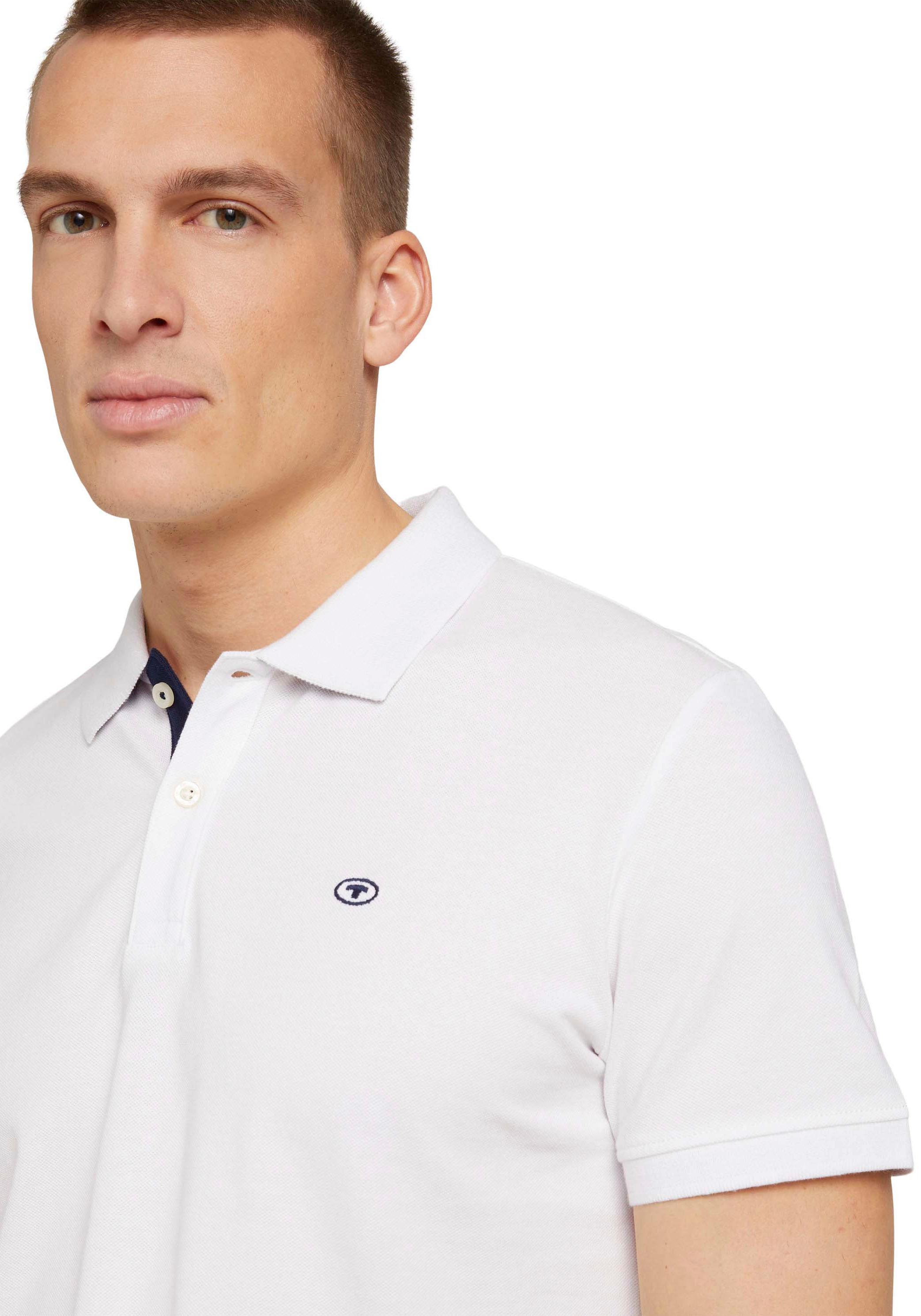 TOM TAILOR Poloshirt, mit Knopfleiste und Logo