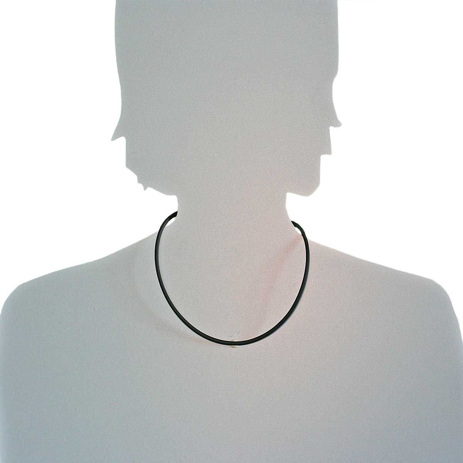 Ostsee-Schmuck Rubber Necklace Black 50 3