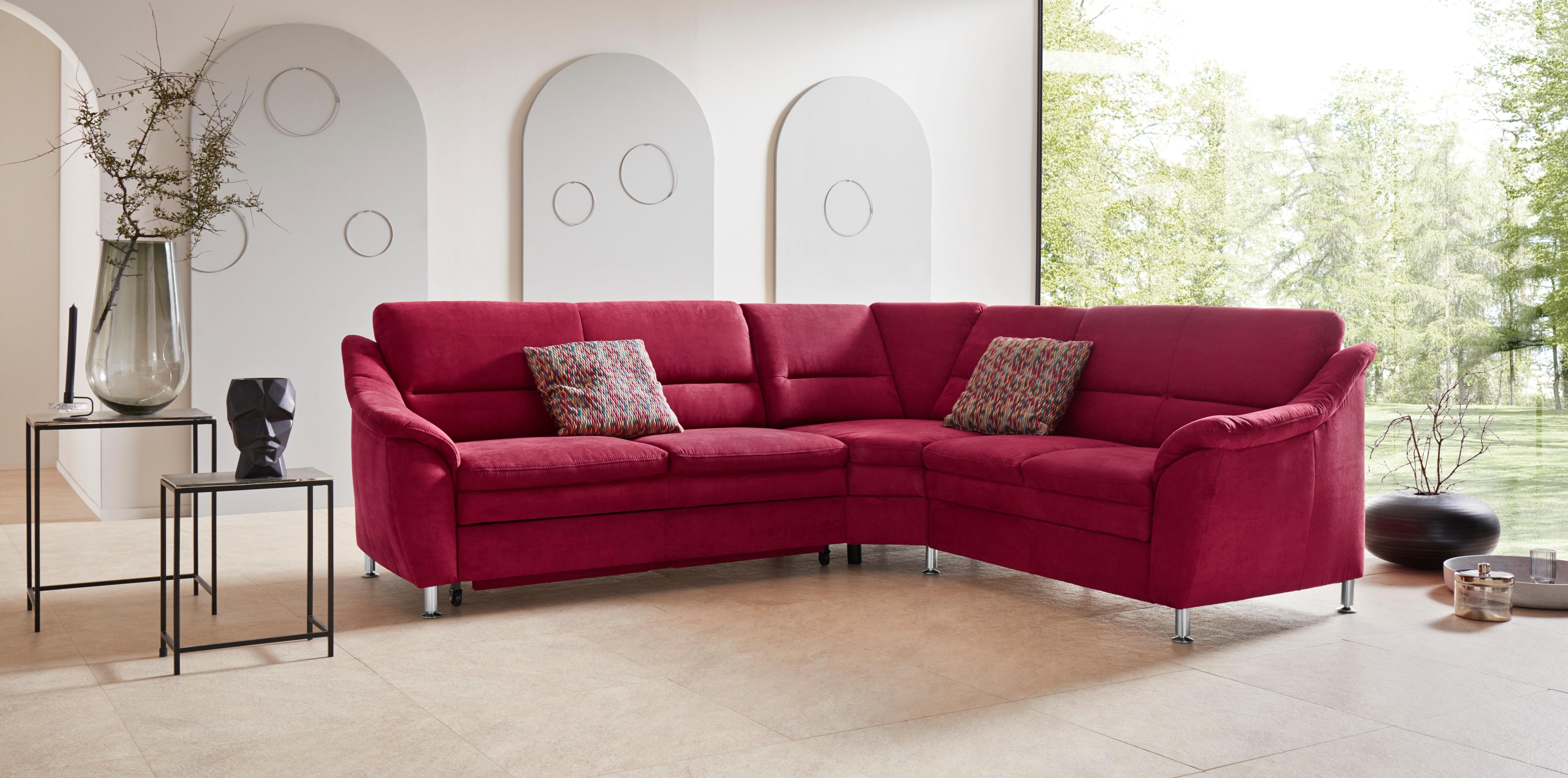 OTTO home Ecksofa "Cardoso L-Form" mit Trapezecke für mehr Sitzkomfort, wahlweise auch mit Schlaffunktion