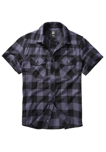 Langarmhemd »Brandit Herren Checkshirt Halfsleeve«, (1 tlg.)