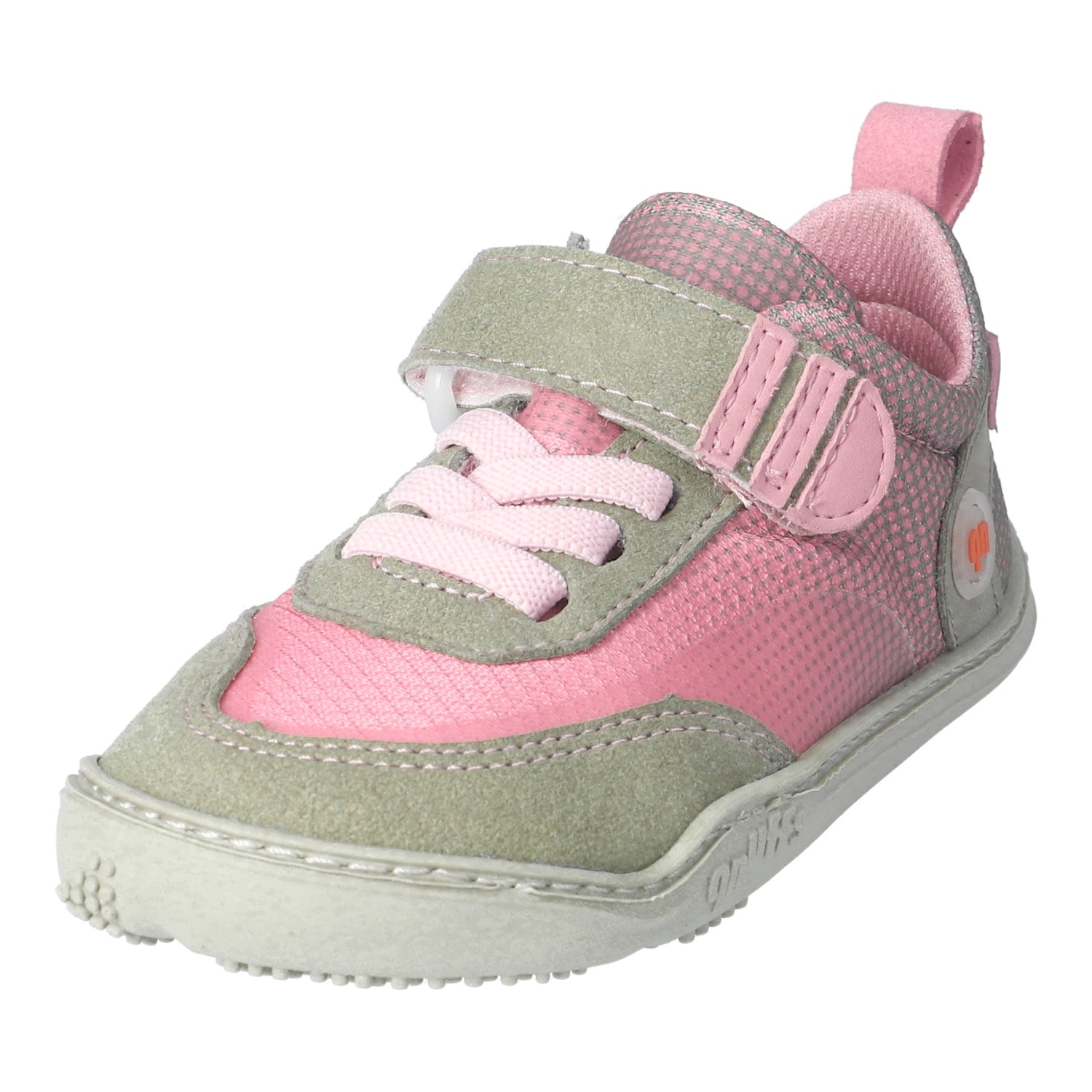 qnuffs Barfußschuh »Fichte«  Klettschuh, Sneaker, Halbschuh mit Kontrastbesätzen