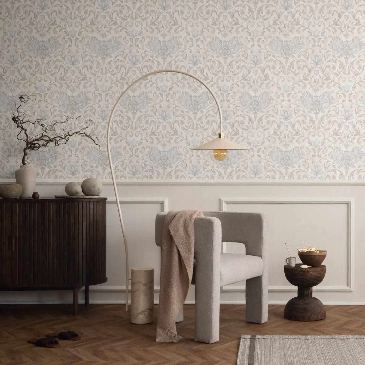 Marburg Vliestapete »Tapete Shape Depth«, floral, moderne Vliestapete für Wohnzimmer Schlafzimmer Küche