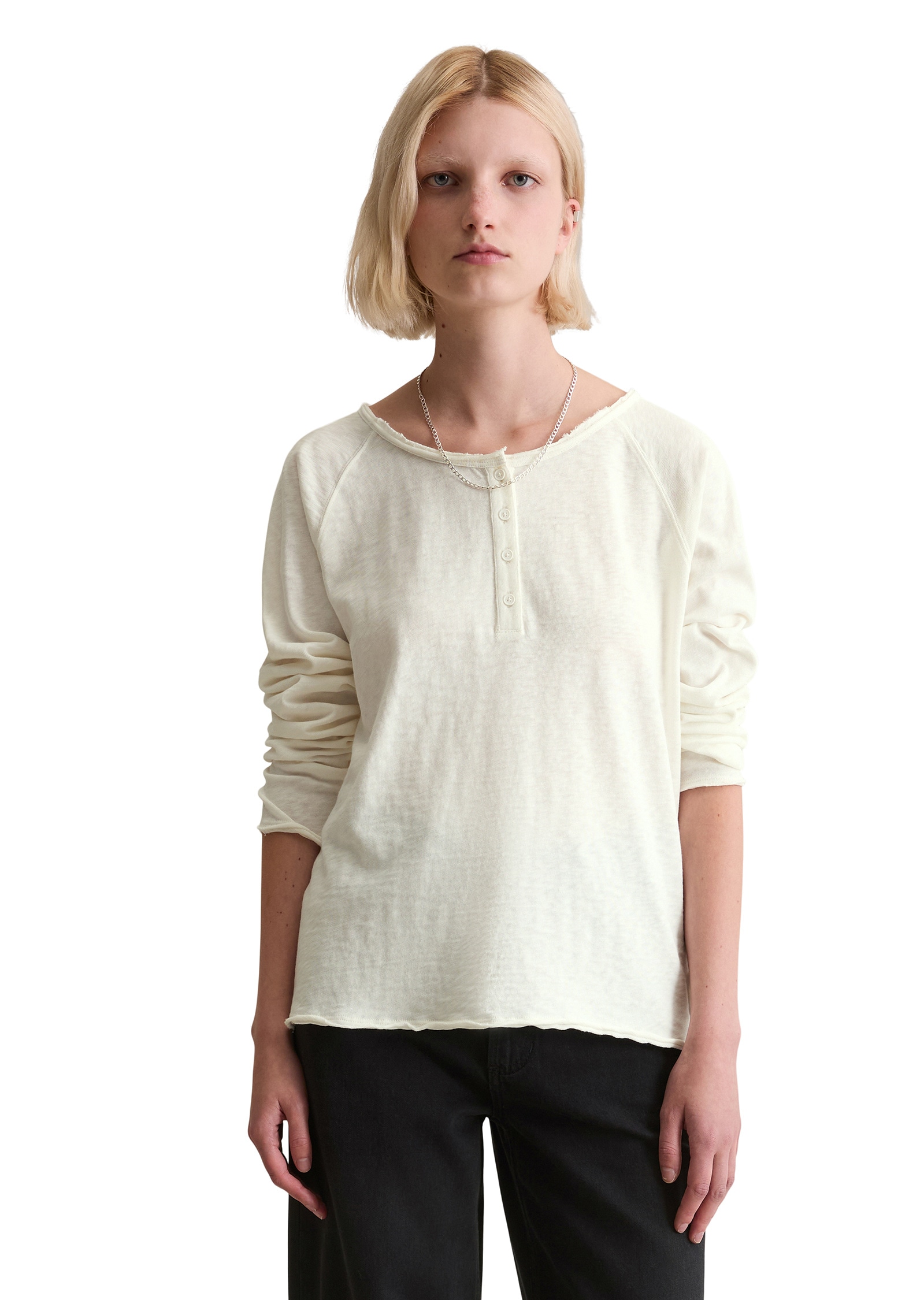 Marc OPolo DENIM Langarmshirt "aus Organic Cotton" günstig online kaufen