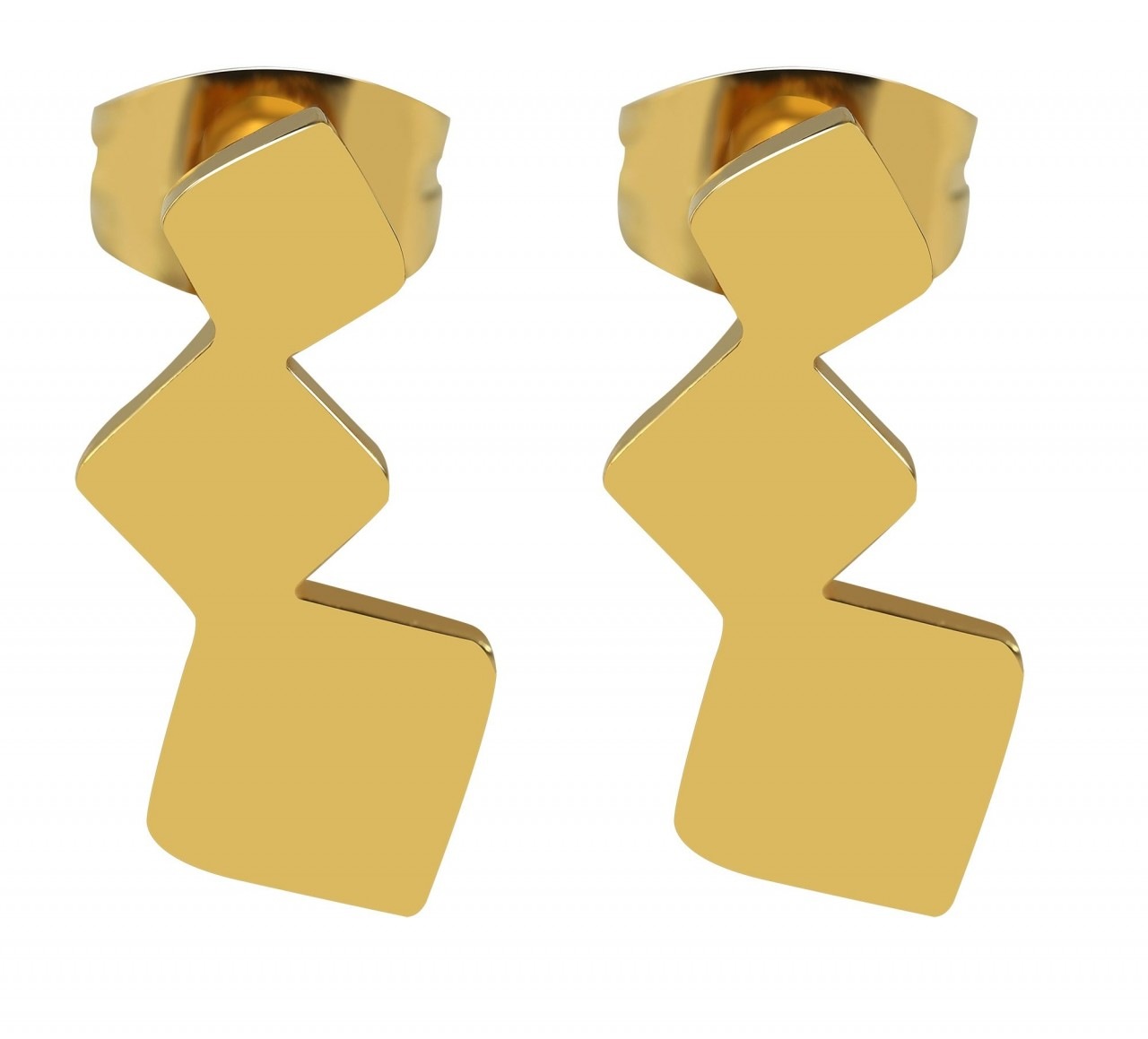 Adelia´s Paar Ohrhänger »Damen Ohrstecker aus poliertem Edelstahl«