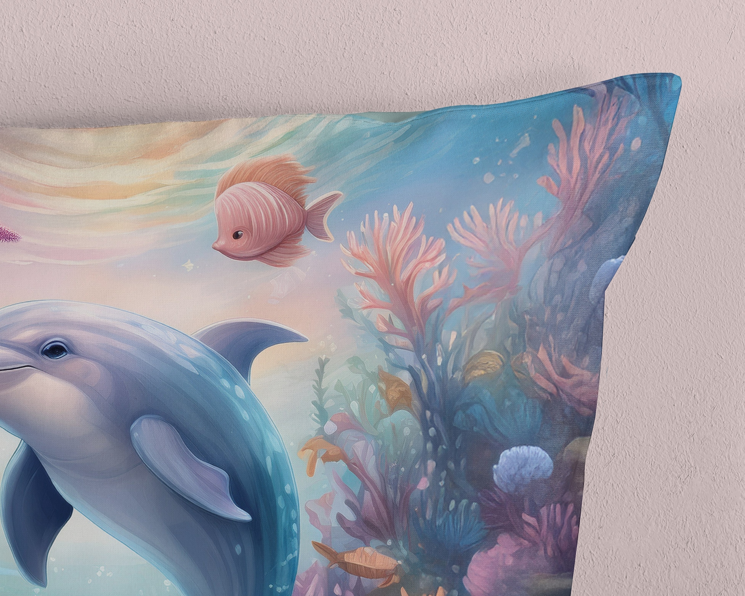 good morning Kinderbettwäsche »Baya« 2 Baumwolle, Renforcé, 135x200, Wendeoptik, Kind, Delfin, Blau