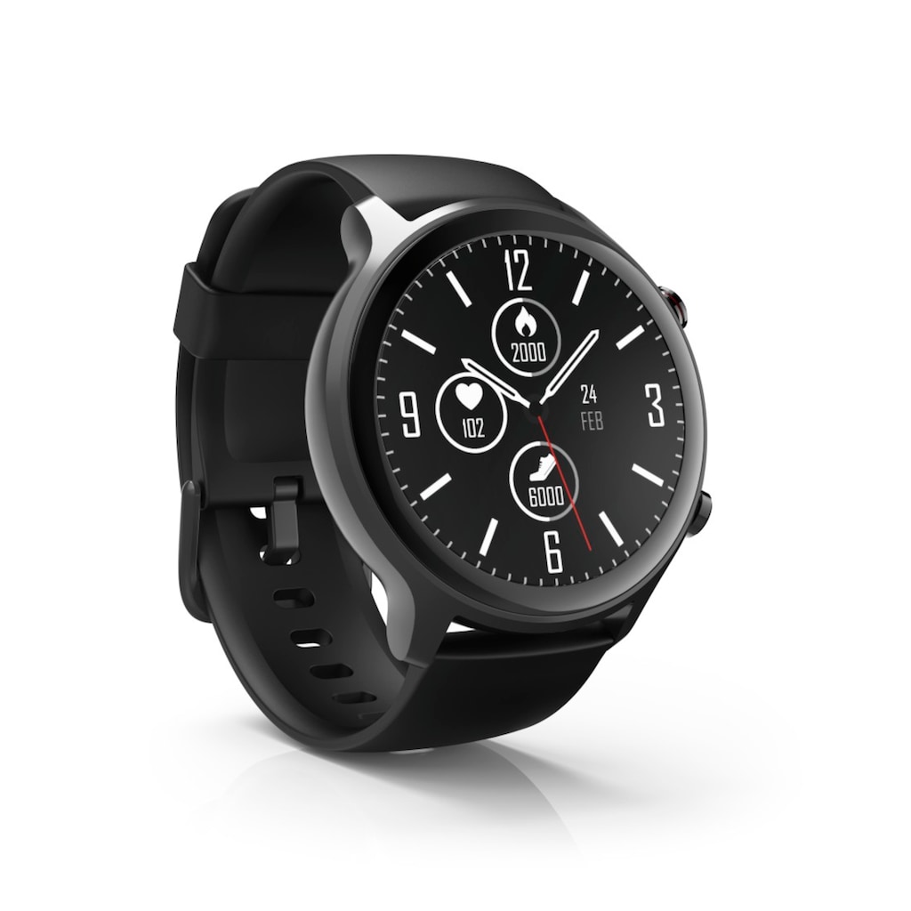 Hama Smartwatch »Smartwatch Herren GPS Pulsmessung, Blutsauerstoff, Herzfrequenz, Timer«