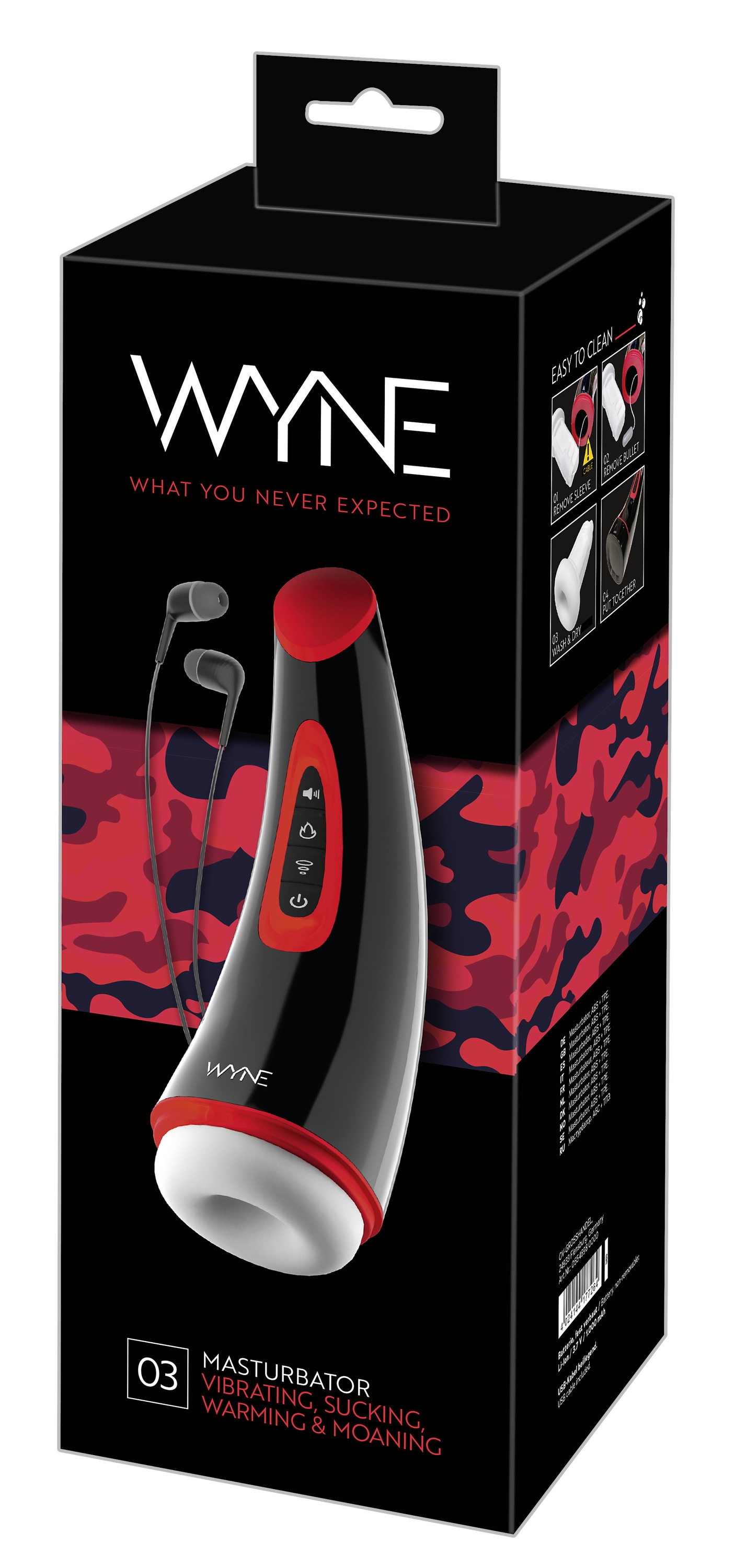 WYNE Masturbator »Masturbator mit Vibration und Heizfunktion Masturbator 03«