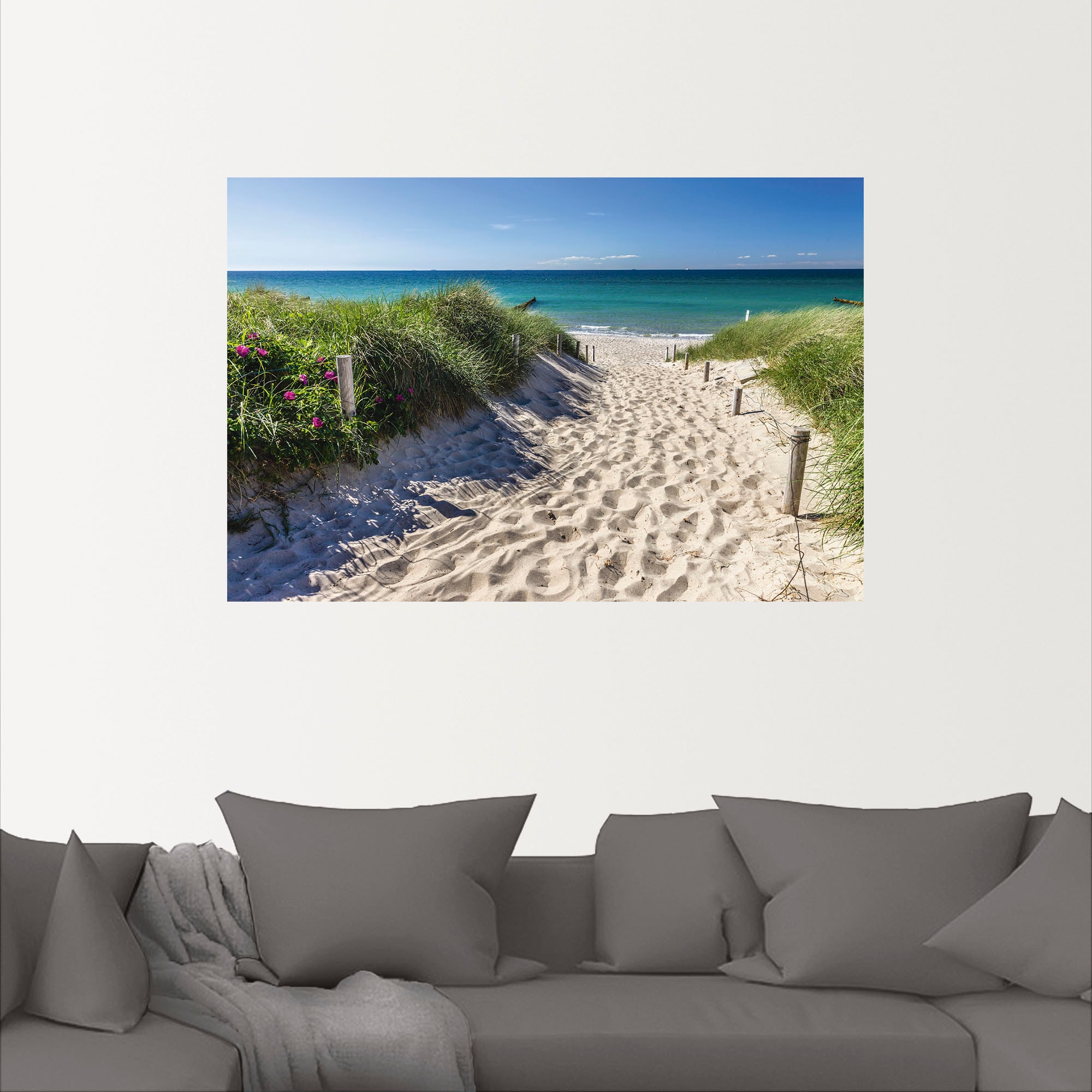 Artland Wandbild "Weg zum Strand an der Ostsee", Strandbilder, (1 St.), als günstig online kaufen