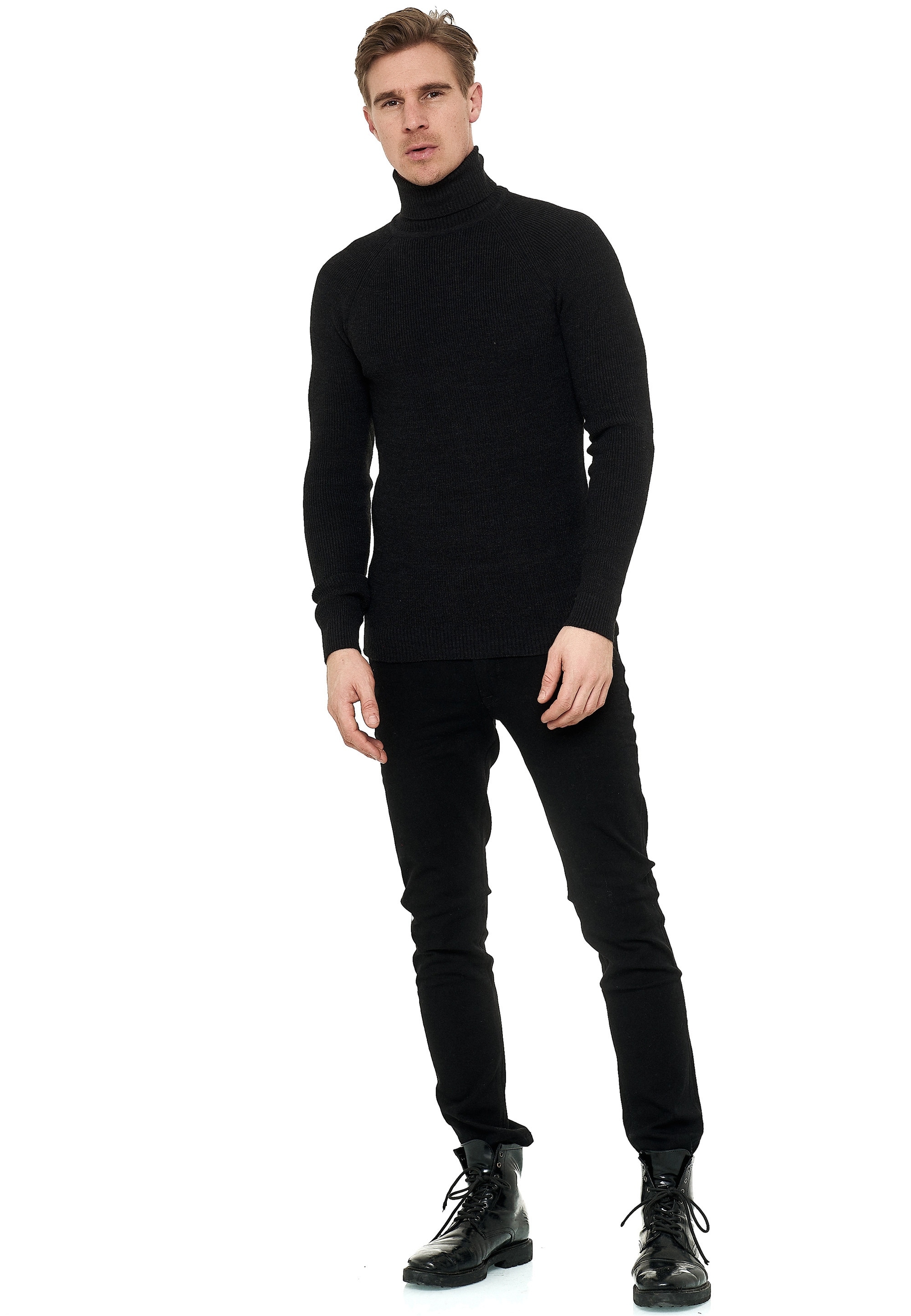 Rusty Neal Rollkragenpullover, mit stilvollem Hochkragen