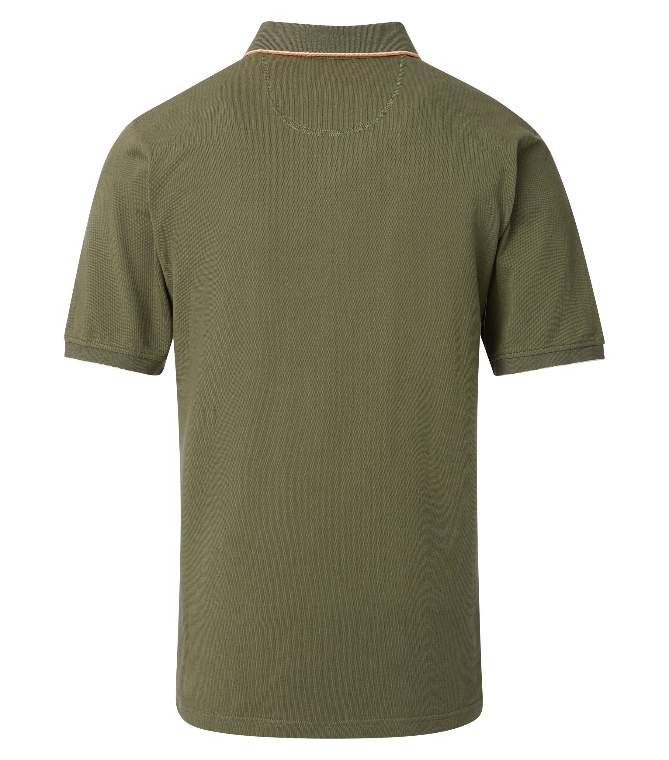 Poloshirt CASAMODA "CASAMODA Polo-Shirt uni", Herren, Gr. XXL, grün, 95% Baumwolle, 5% Elasthan, Shirts 3
