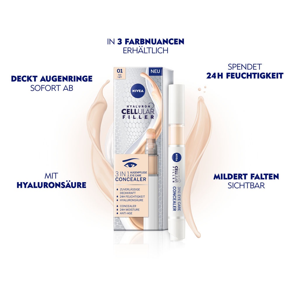 Nivea Concealer »CELLULAR 3in1 Augenpflege Concealer«