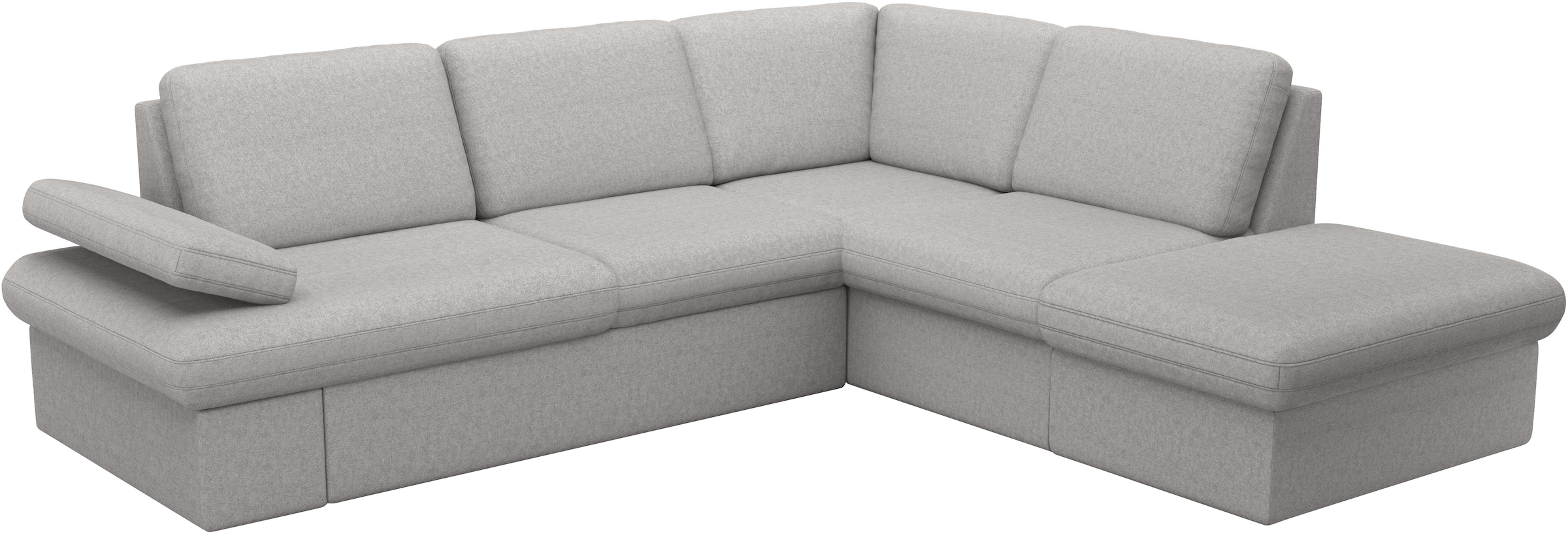 sit&more Ecksofa »Moreno L-Form, B: 238 cm« mit Armteilverstellung, optional Bettfunktion