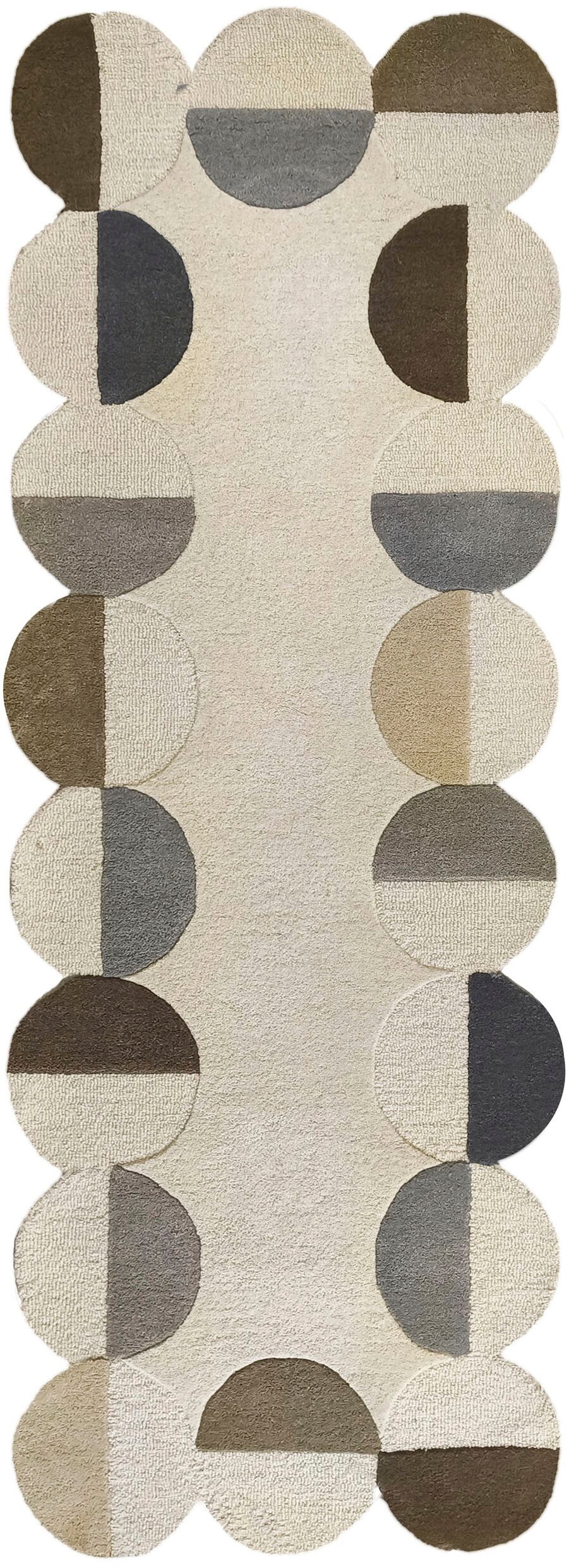 FLAIR RUGS Wollteppich "Mia Scallop" rechteckig 12 mm Höhe in Jakobsmuschel günstig online kaufen