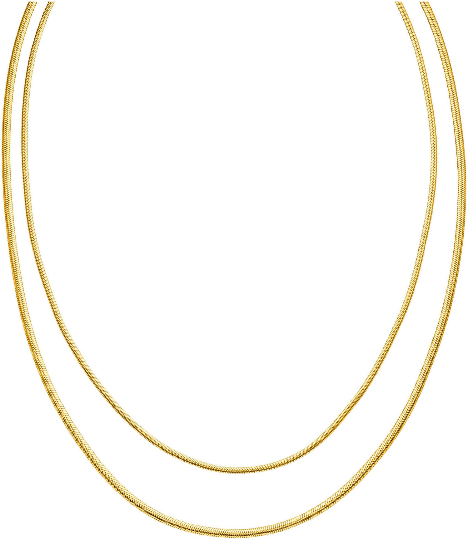 Collier »Schmuck Geschenk Two Layers doppelte Kette, 23171«