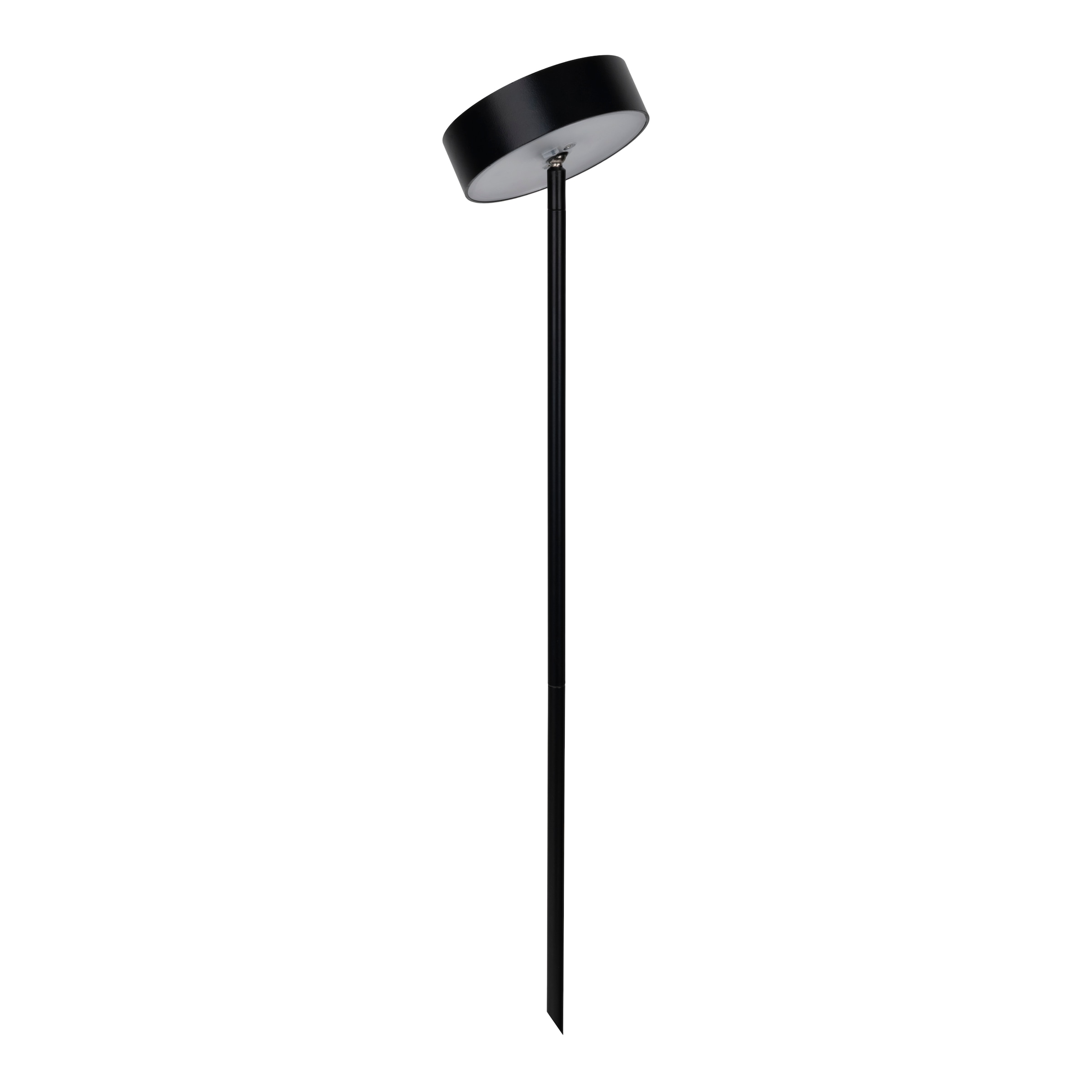 näve LED Solarleuchte »Laupheim« LED-Modul 1 Stk. warmweiß - kaltweiß LED Dekoerdspieß H: 56cm, schwarz, CCT, Schiebeschalter, Schirm rund