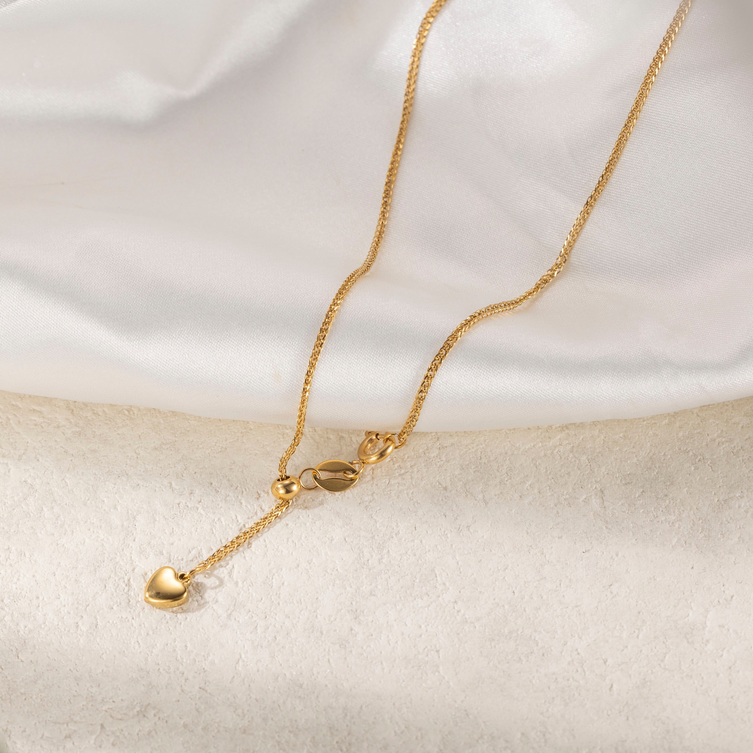 Firetti Y-Kette »Schmuck Geschenk Edelstahl Halsschmuck Halskette Ankerkette Herz«