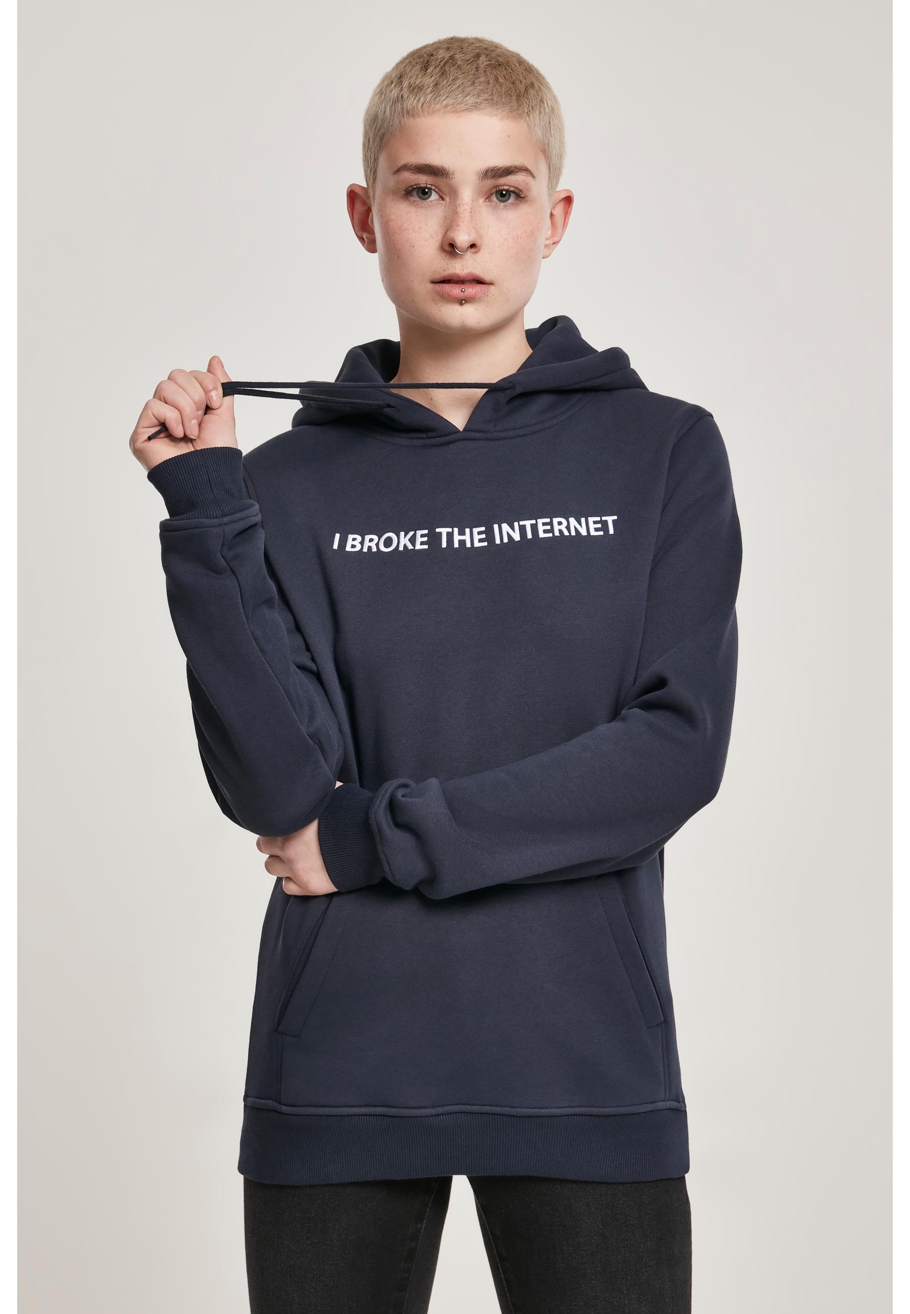 MisterTee Kapuzenpullover »MisterTee Damen Ladies I broke Hoody«, (1 tlg.)
