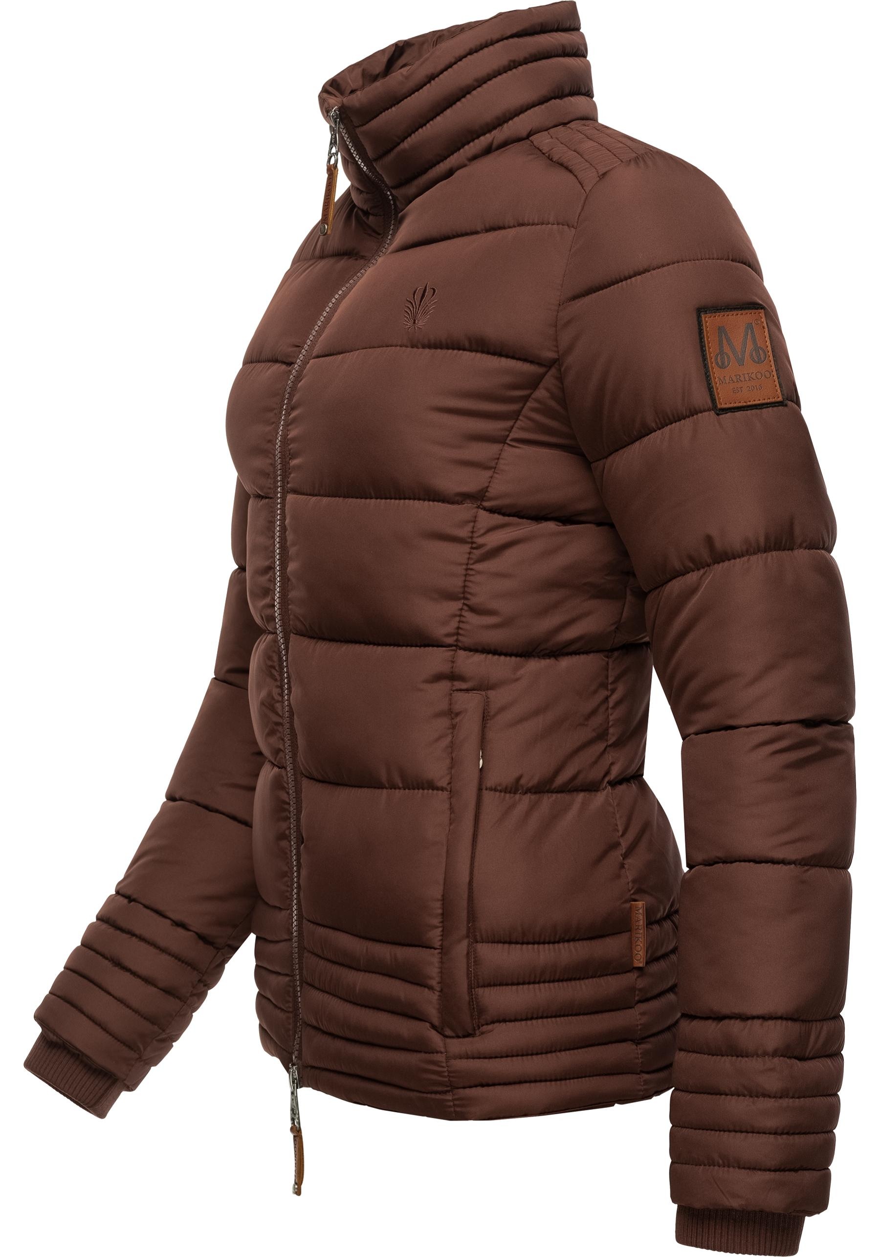 Marikoo Winterjacke »Sole«, mit Kapuze, modisch taillierte Damen Steppjacke für den Winter