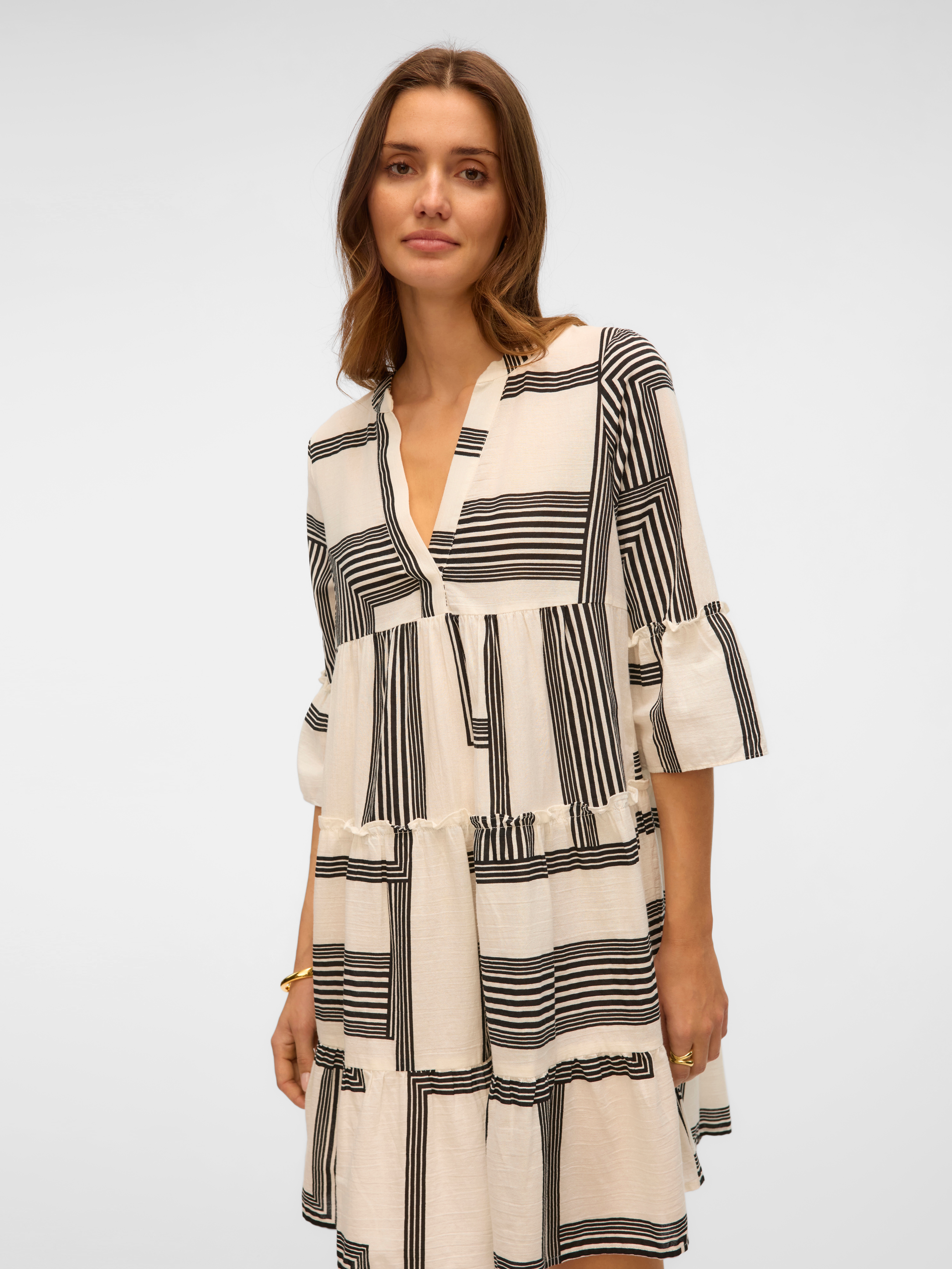 Vero Moda Tunikakleid "VMDICTHE 3/4 TUNIC EXP" Baumwolle, loose fit