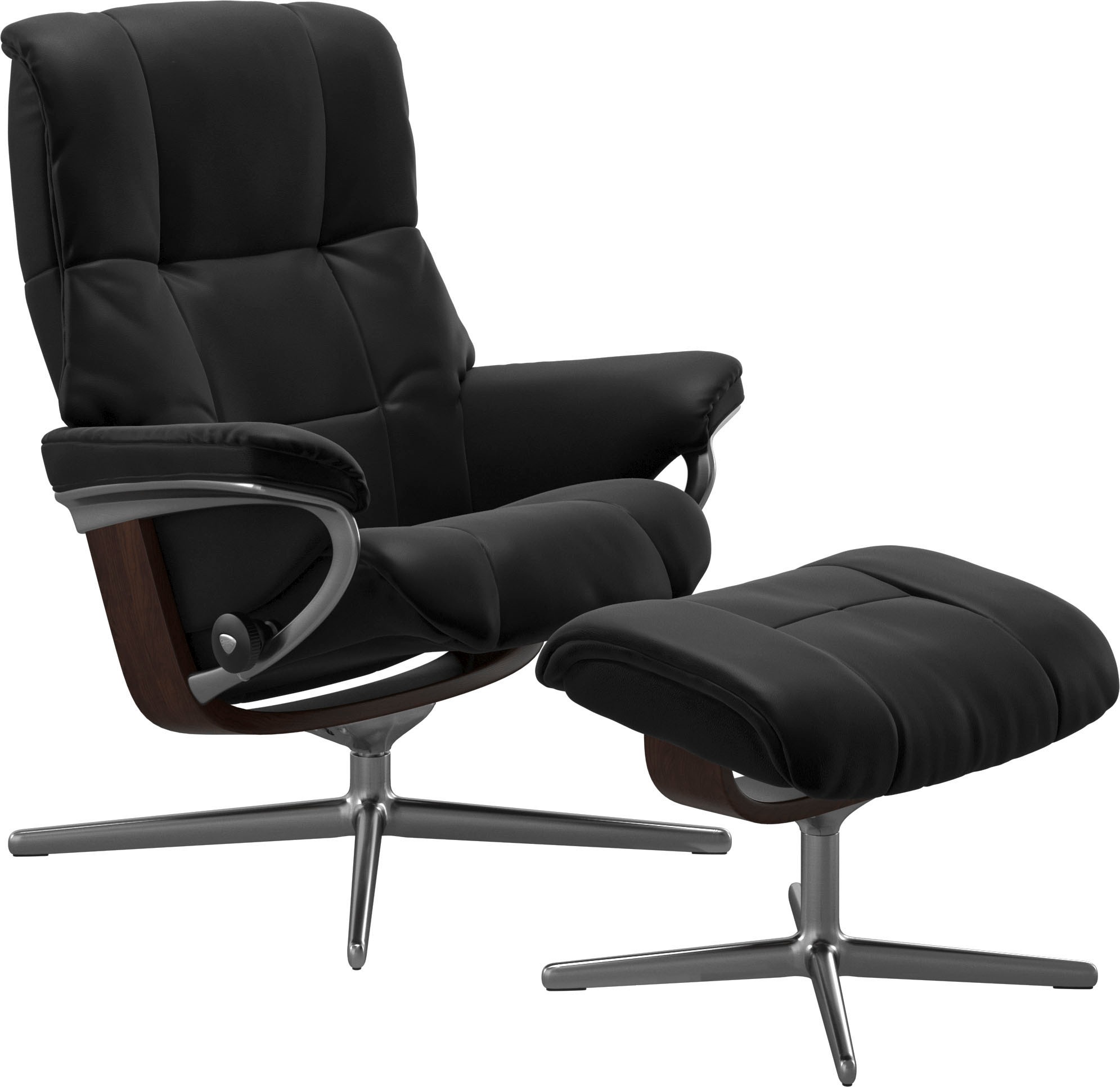 Stressless® Fußhocker »Mayfair«, mit Cross Base, Größe S, M & L, Holzakzent Braun