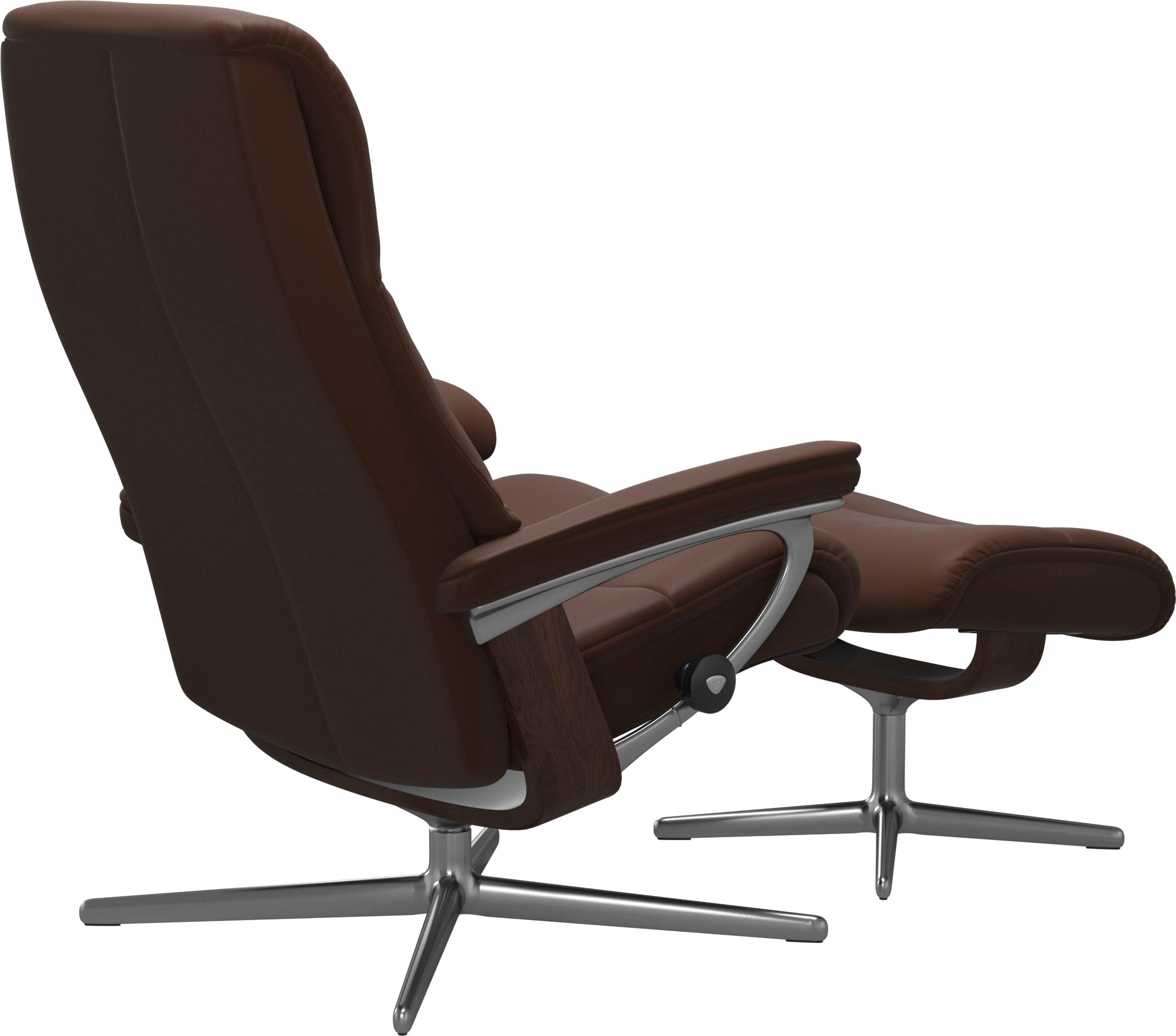 Stressless® Fußhocker »View«, mit Cross Base, Größe S, M & L, Holzakzent Braun