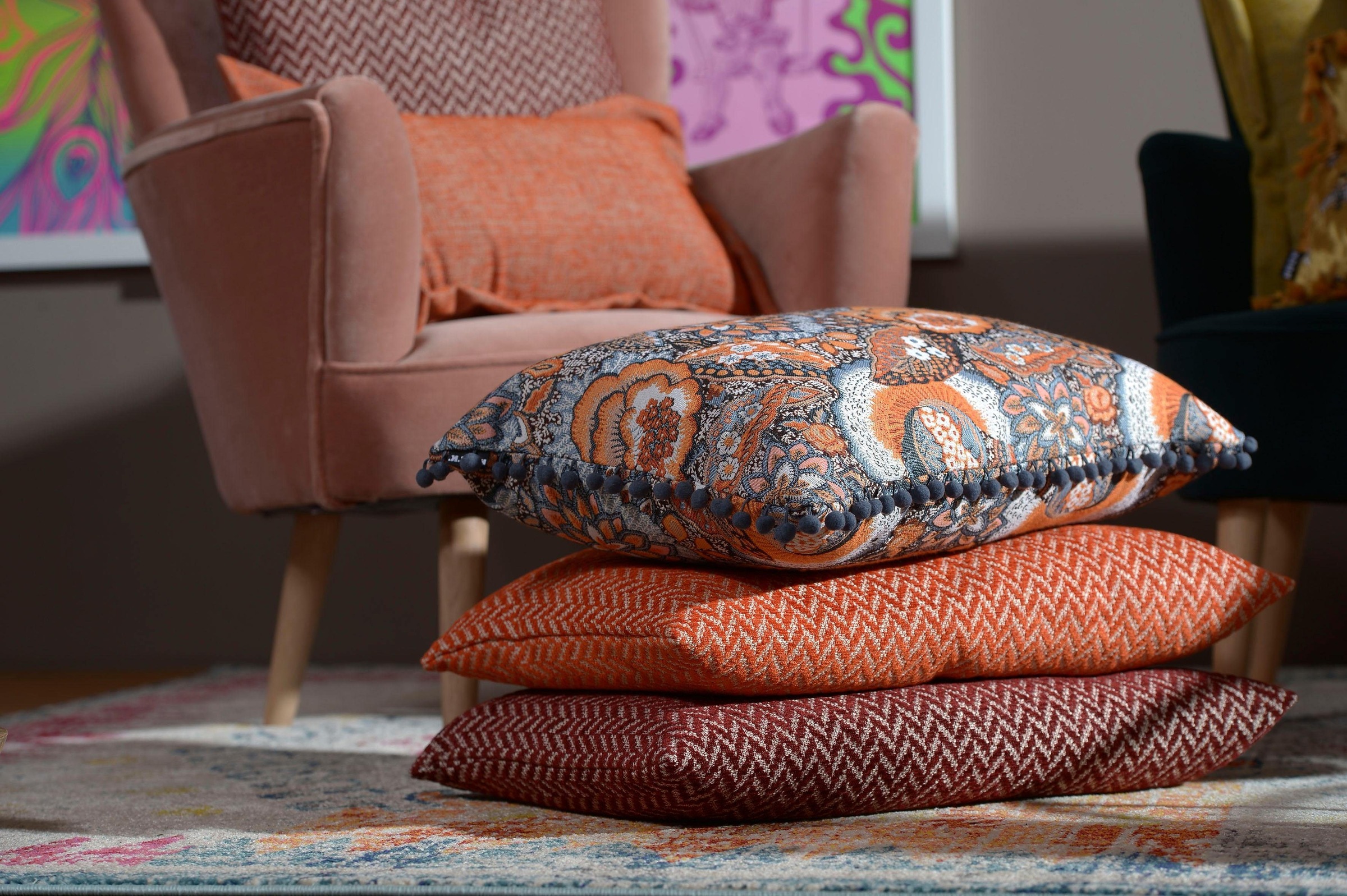 H.O.C.K. Dekokissen »Zircono« mit Ethnomuster, Kissenhülle mit Füllung, 1 Stück