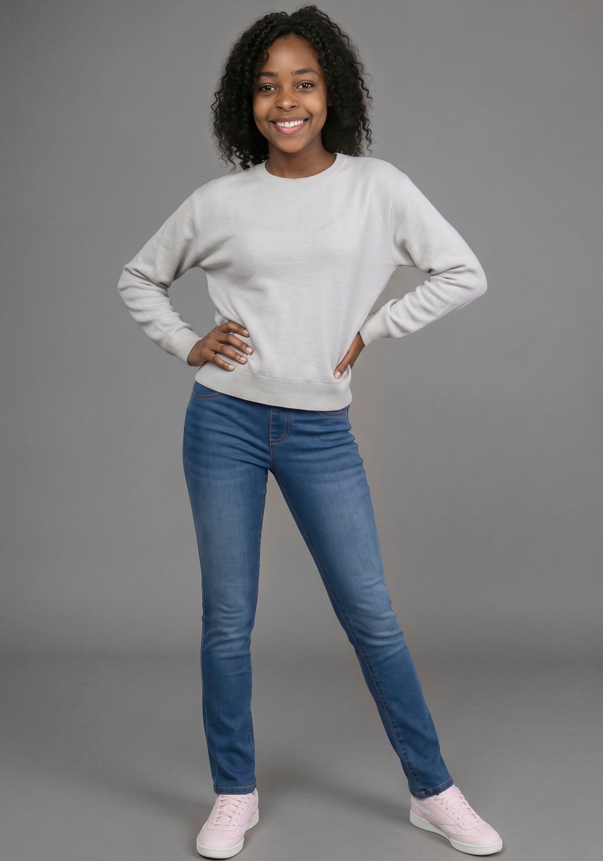 H.I.S Sweatshirt »2er Pack H.I.S Sweats, Must-Have Basic in kurzer Form«, 2er Packung, 2 Sweatshirts im Pack, Basics in modischen Farben, Langarm
