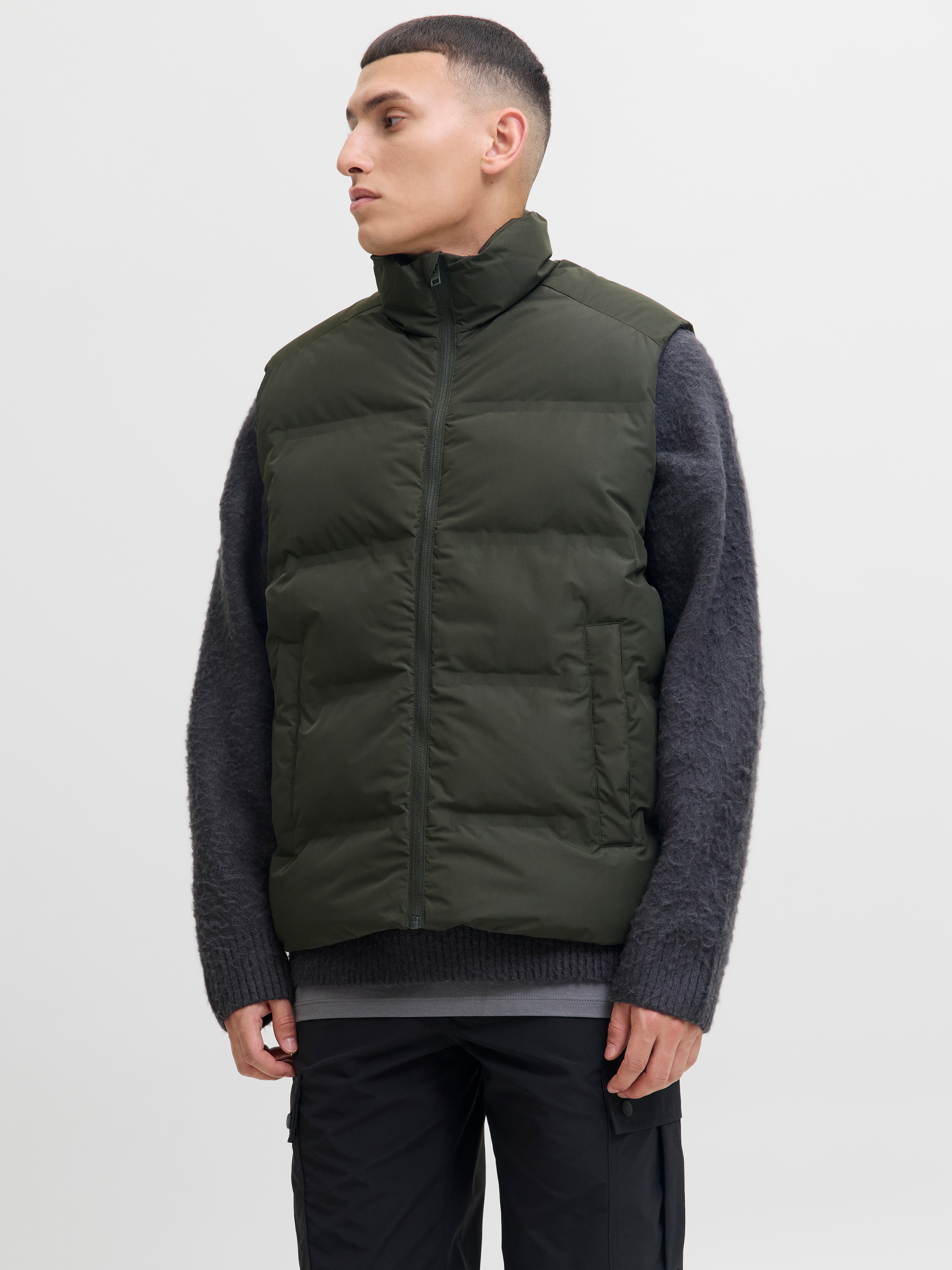 Jack & Jones Steppweste "JJESOHO BODYWARMER COLLAR SN" günstig online kaufen