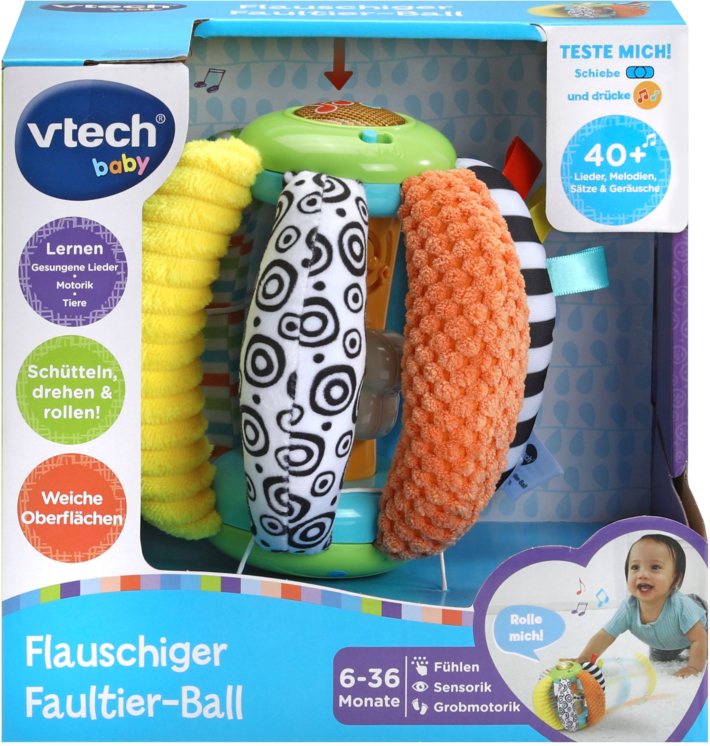 Vtech® Lernspielzeug »Vtech Baby, Flauschiger Faultier-Ball«