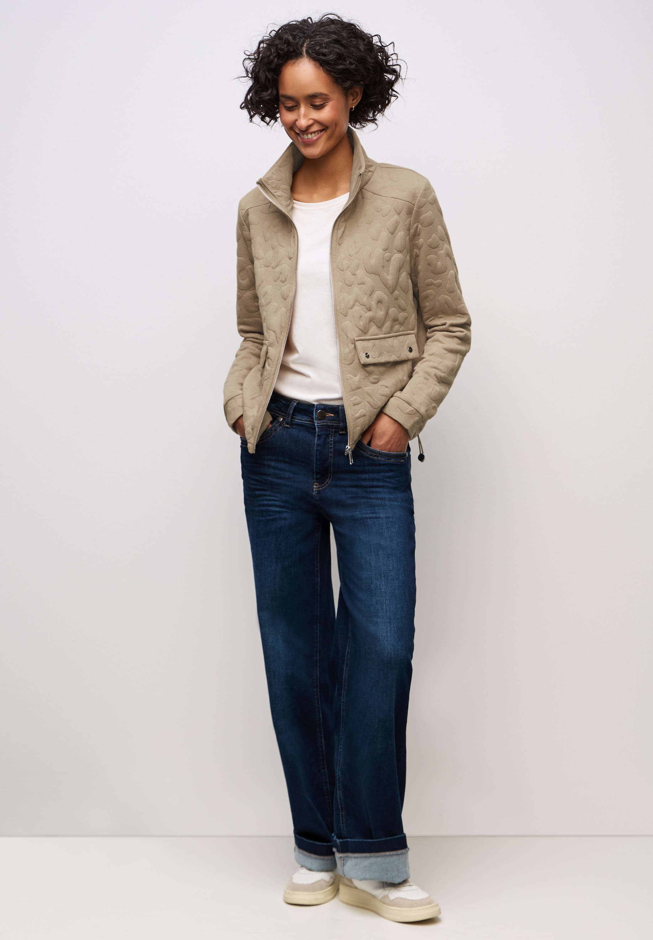 STREET ONE Kurzjacke ohne Kapuze Jacquard