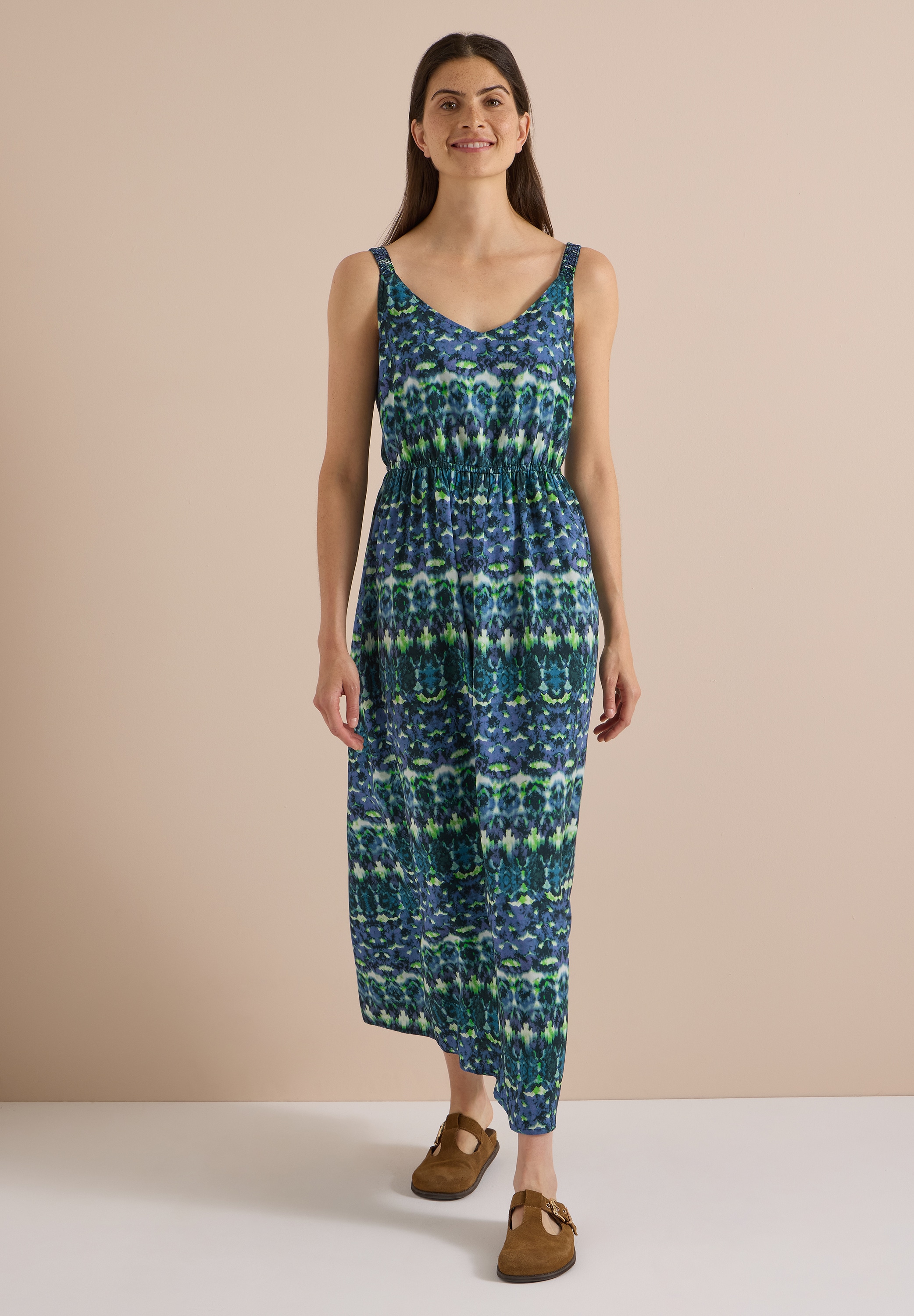 Cecil Maxikleid Ohne Taschen mit allover Print