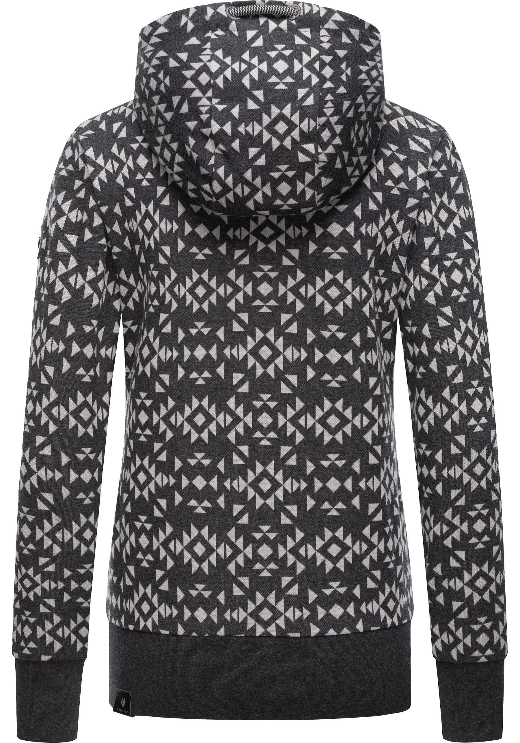 Ragwear Sweatjacke »Cinda Zip«, Cooler Damen Zip-Hoodie mit Kapuze und Print