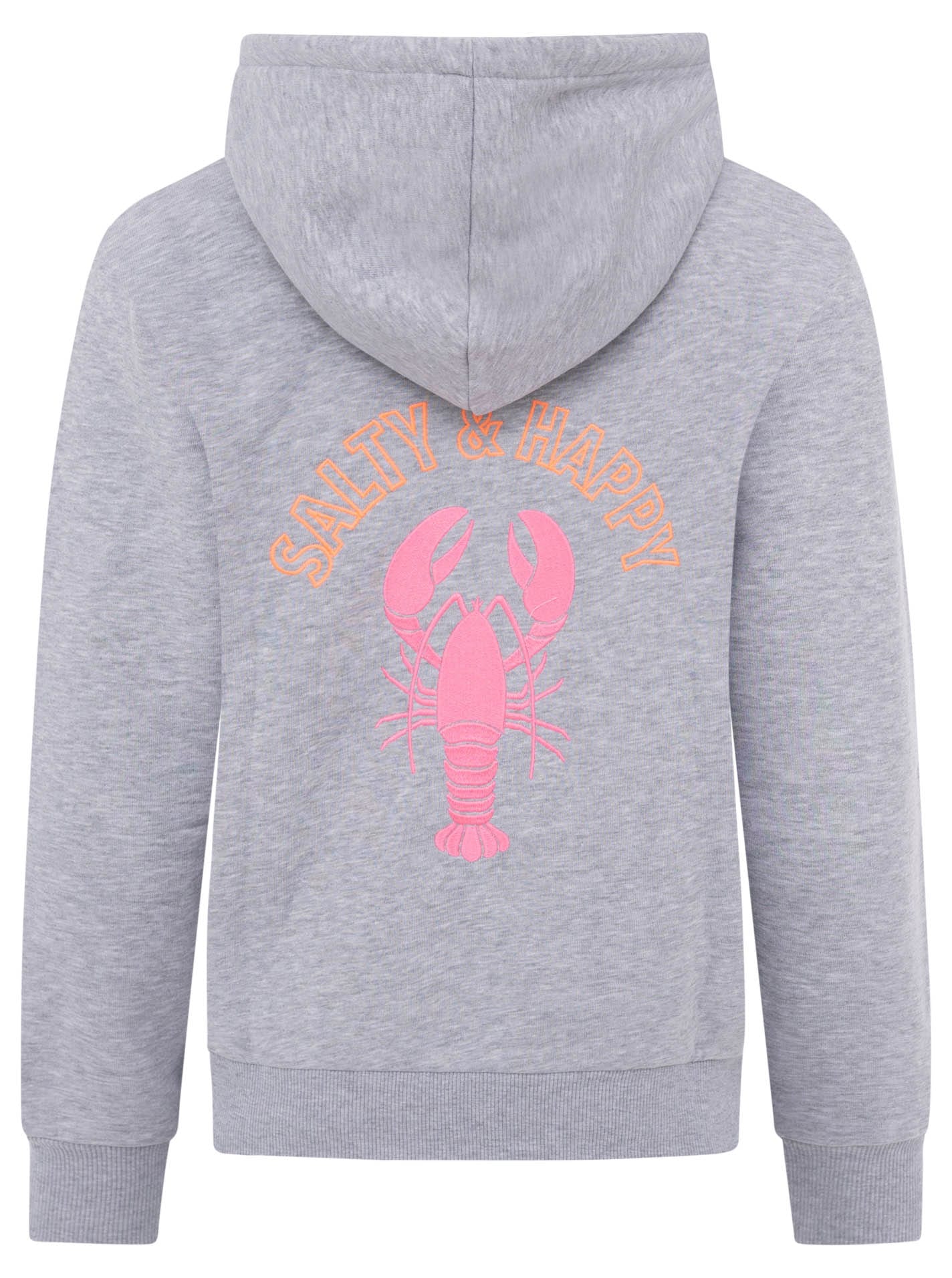 Zwillingsherz Sweatjacke »"Moin Moin"«, Kapuze, Langarm, Reißverschluss, modisch, maritim, Kordelzug