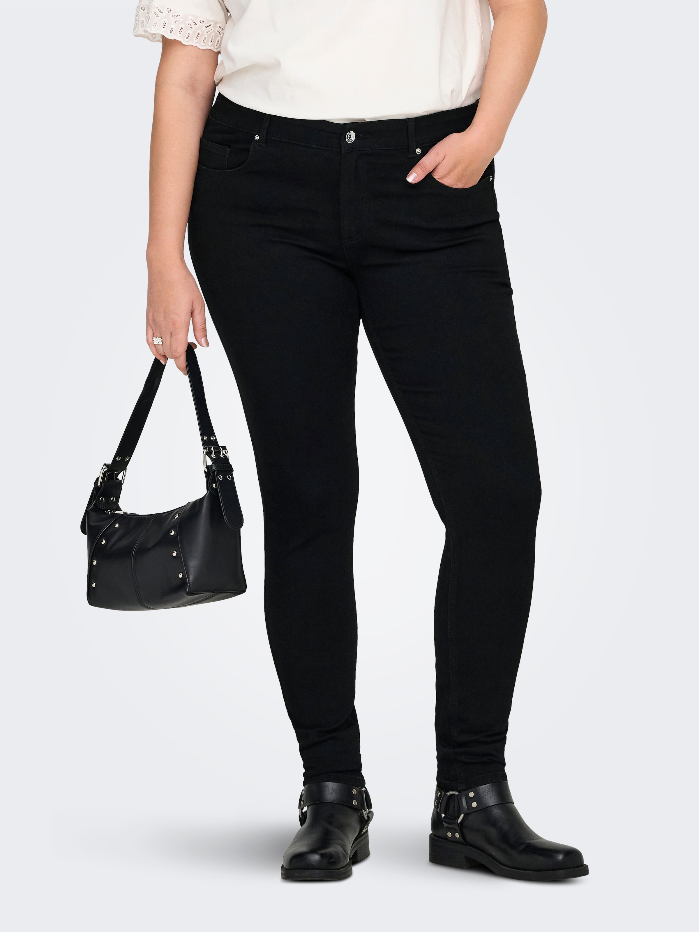 ONLY CARMAKOMA Skinny-fit-Jeans "CARWILLY REG SKINNY JEANS DNM PIM2343" günstig online kaufen