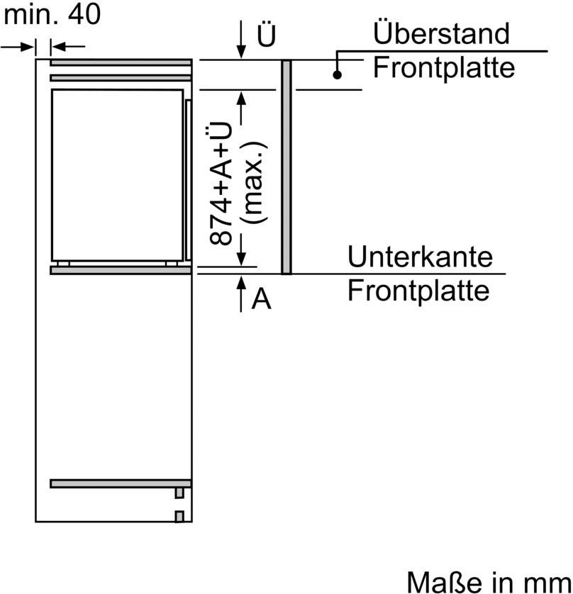 SIEMENS Einbaugefrierschrank iQ500 »GI21VADE0«, 87,4 cm hoch, 55,8 cm breit