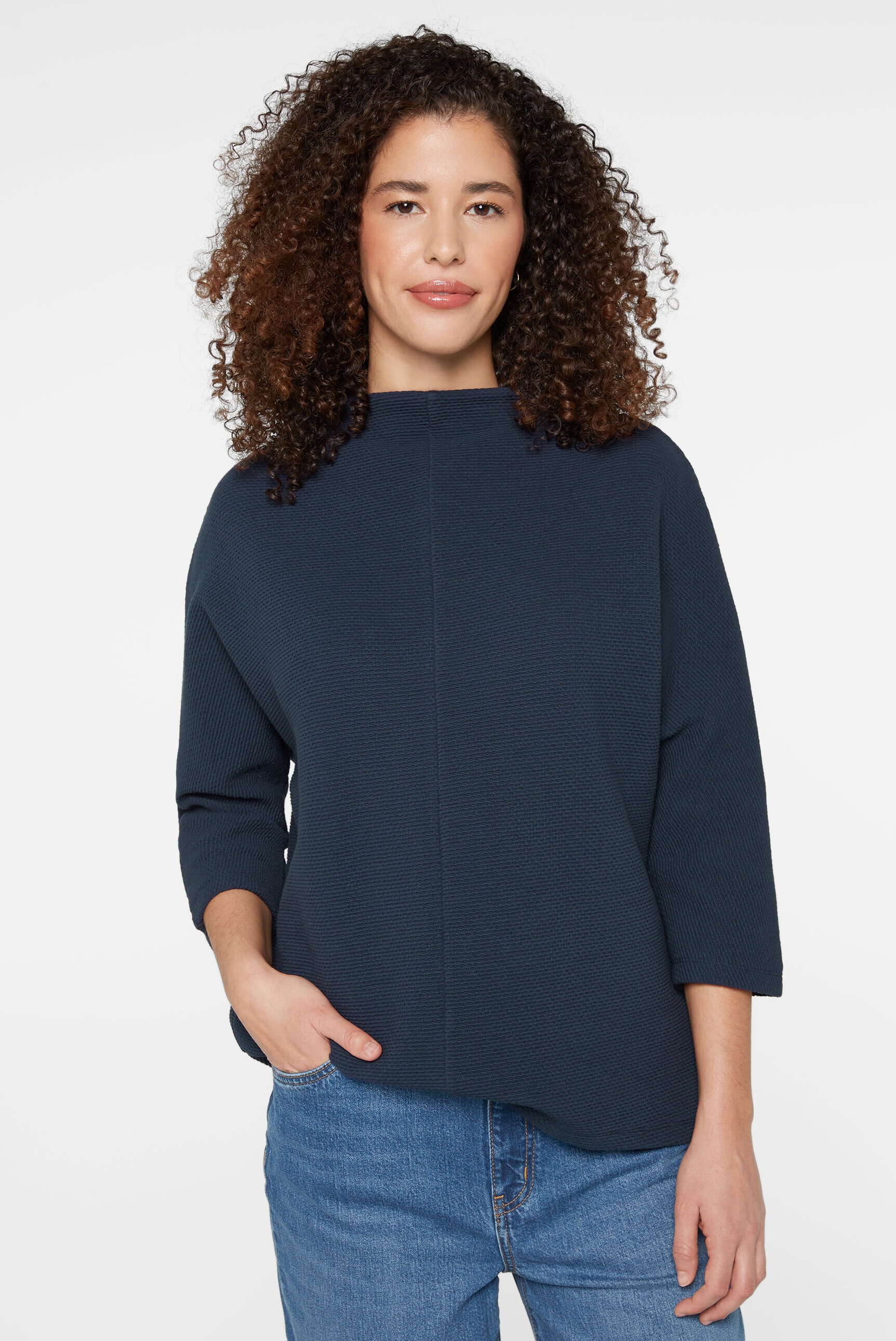 SENSES.THE LABEL 3/4-Arm-Shirt, mit Baumwolle