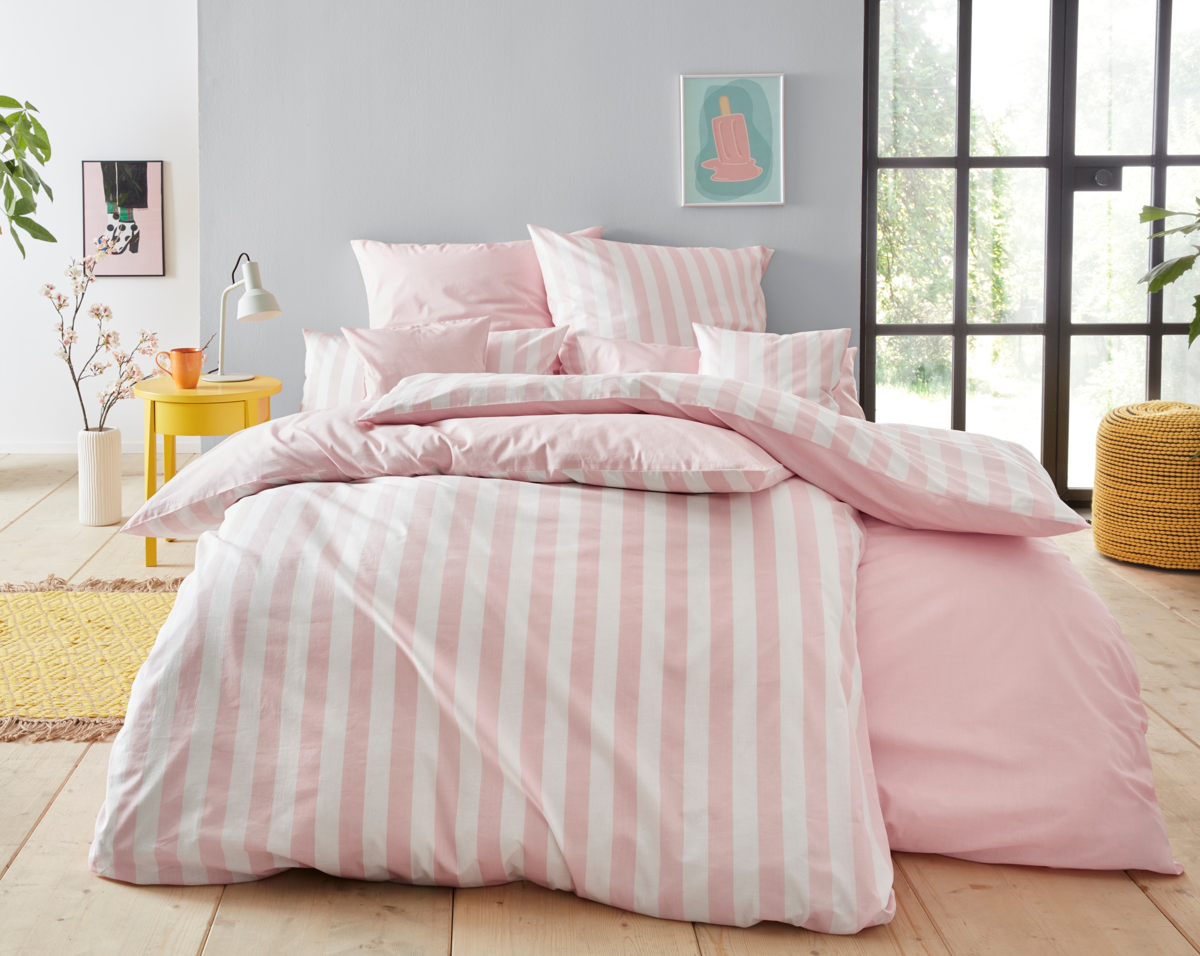 Raten bestellen 135x200 Bettwäsche | rosa auf BAUR