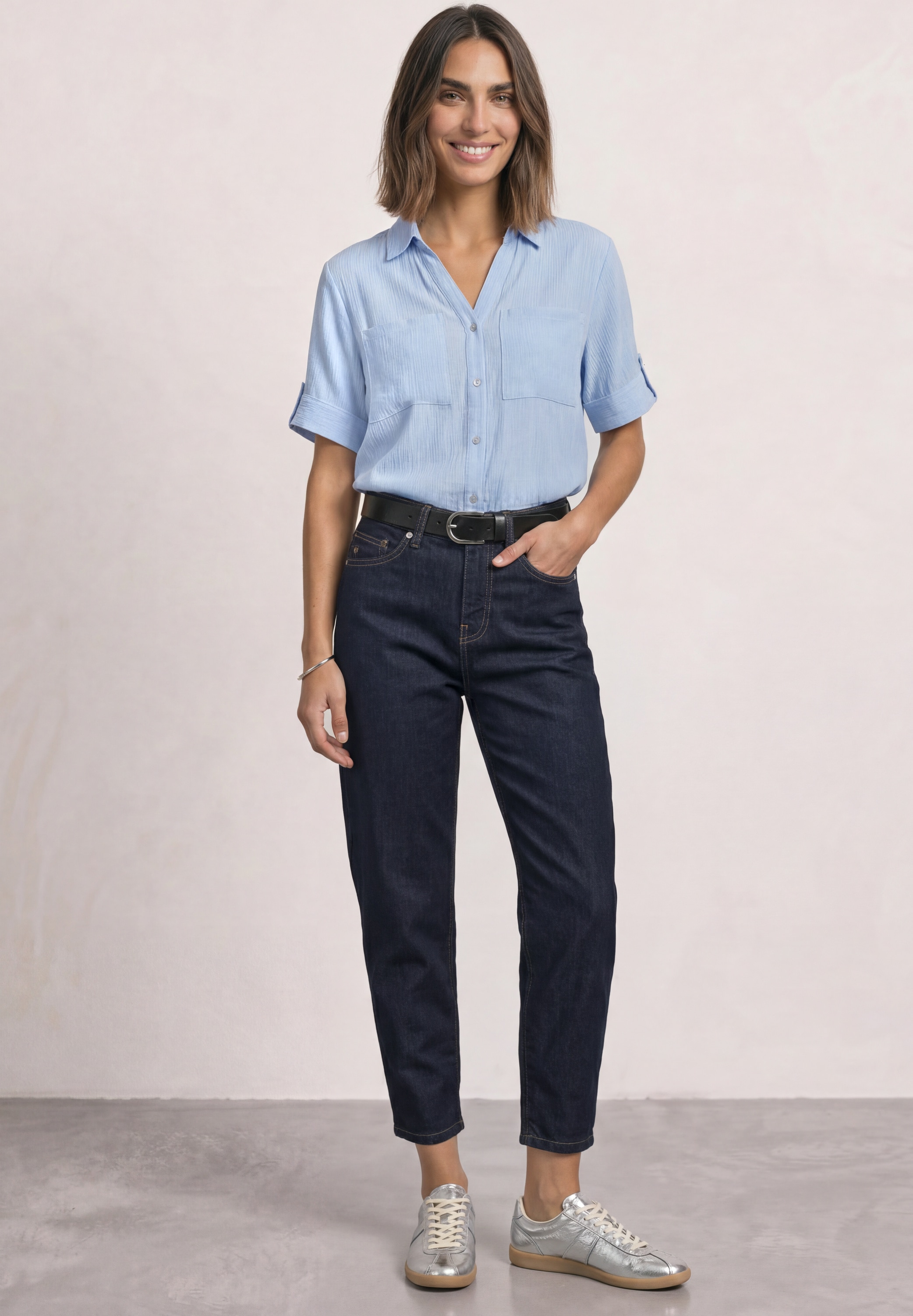 STREET ONE Loose-fit-Jeans High Waist