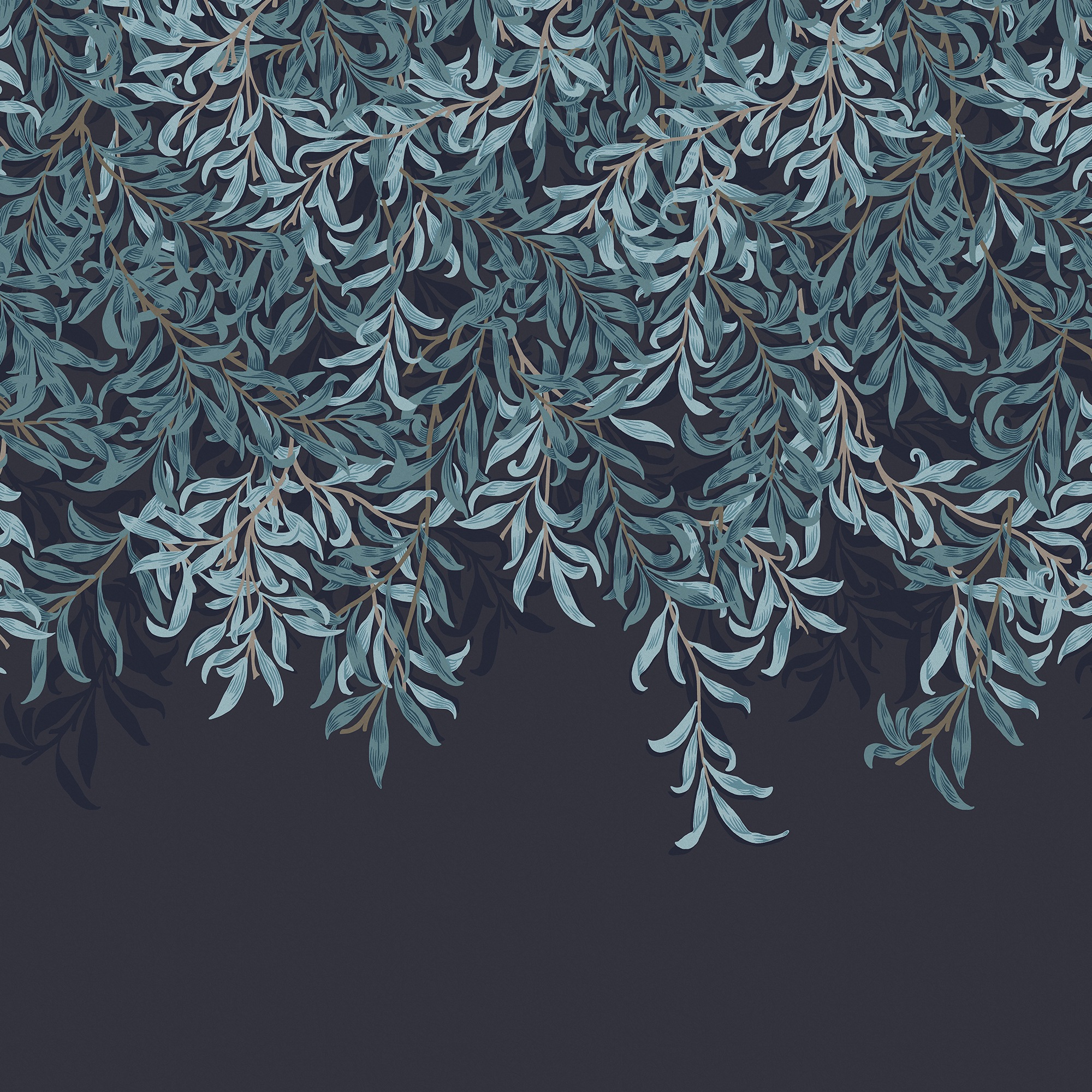 WILLIAM MORRIS AT HOME Vliestapete »Willow Bough Navy«, Retro, 10mx52cm (ca. 5m2)