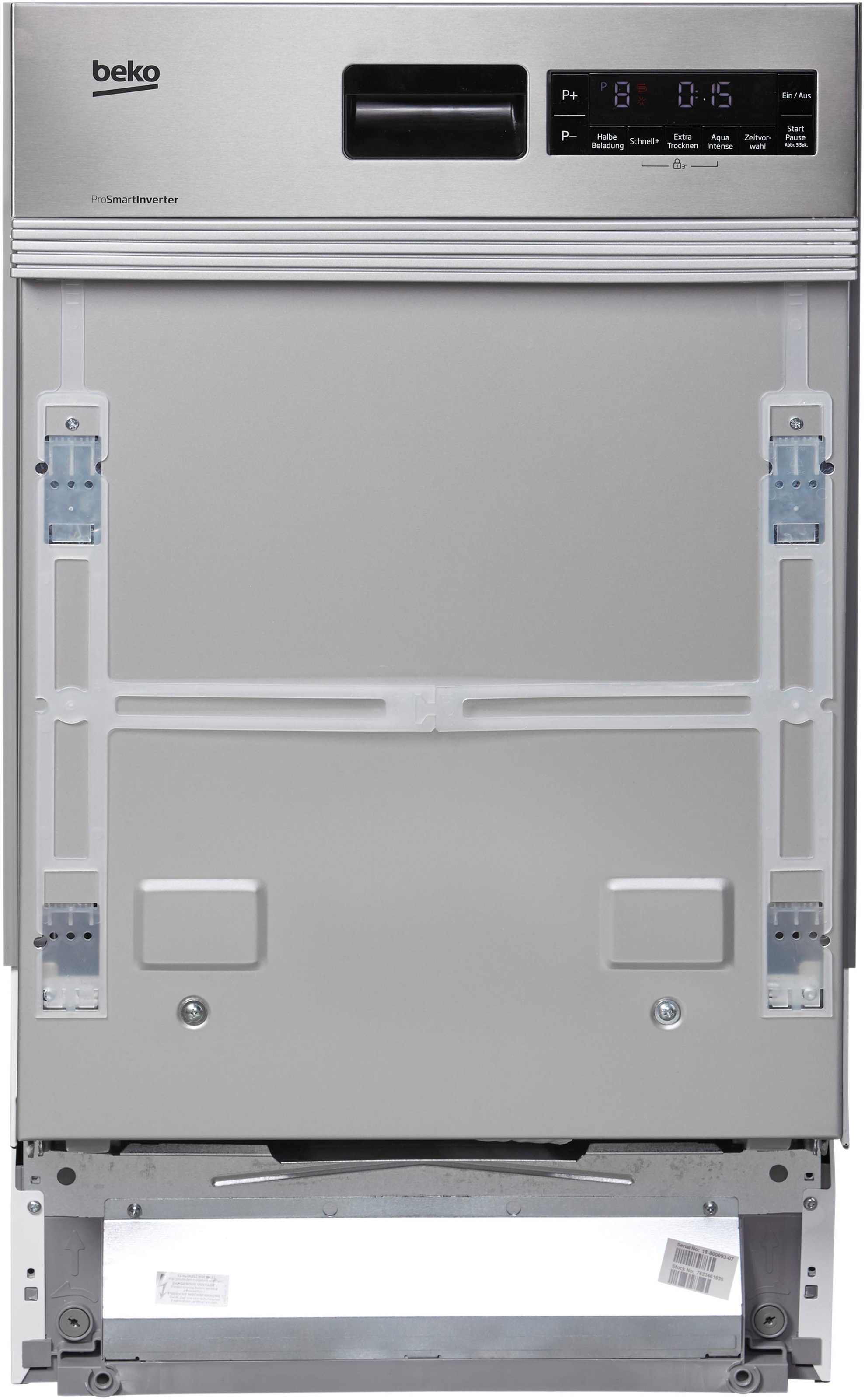Beko DSS28021X Spülmaschine Voll integriert 11 Maßgedecke