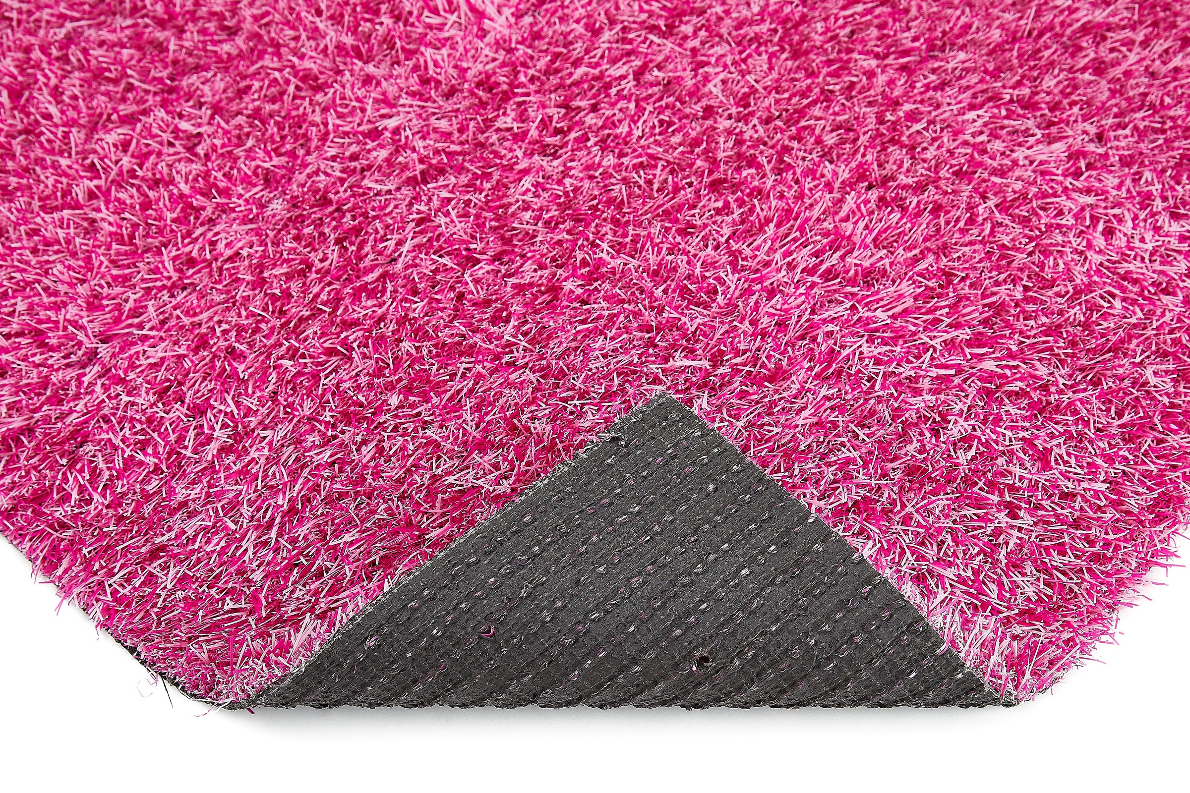 Kunstrasen ANDIAMO "Trendy, Gesamthöhe 25 mm, Made in Netherlands", pink, B:100cm L:200cm, Polyethylen (PE), Teppiche, Rasenteppich, moderne Optik, mit Drainagelöchern, strapazierfähig 2