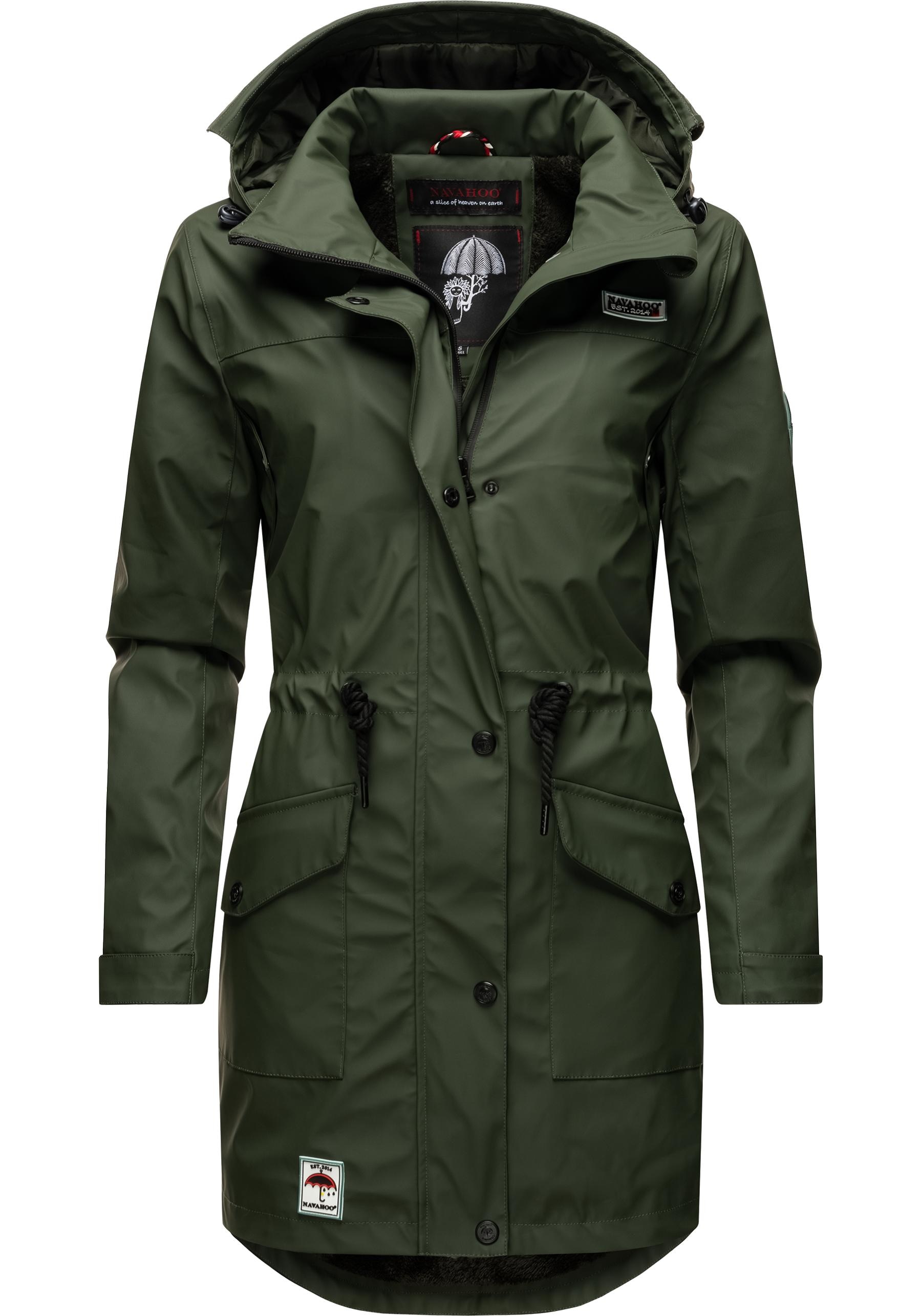 Navahoo Outdoorjacke "Deike", mit Kapuze, modischer Damen Outdoor Regenmant günstig online kaufen