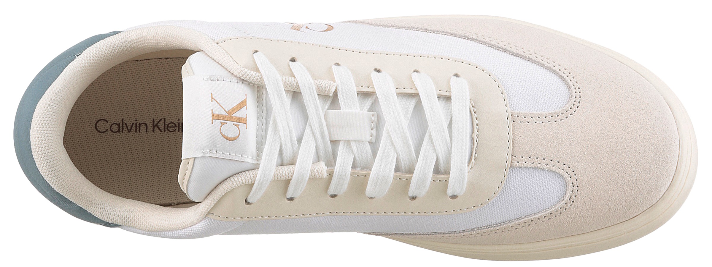 Calvin Klein Jeans Sneaker »CLASSIC CUPSOLE LOW MIX MG«, Schnürschuh, Halbschuh, Freizeitsneaker mit Logoschriftzug