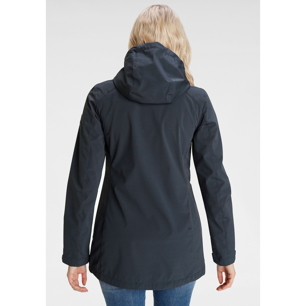 Polarino Outdoorjacke, mit Kapuze