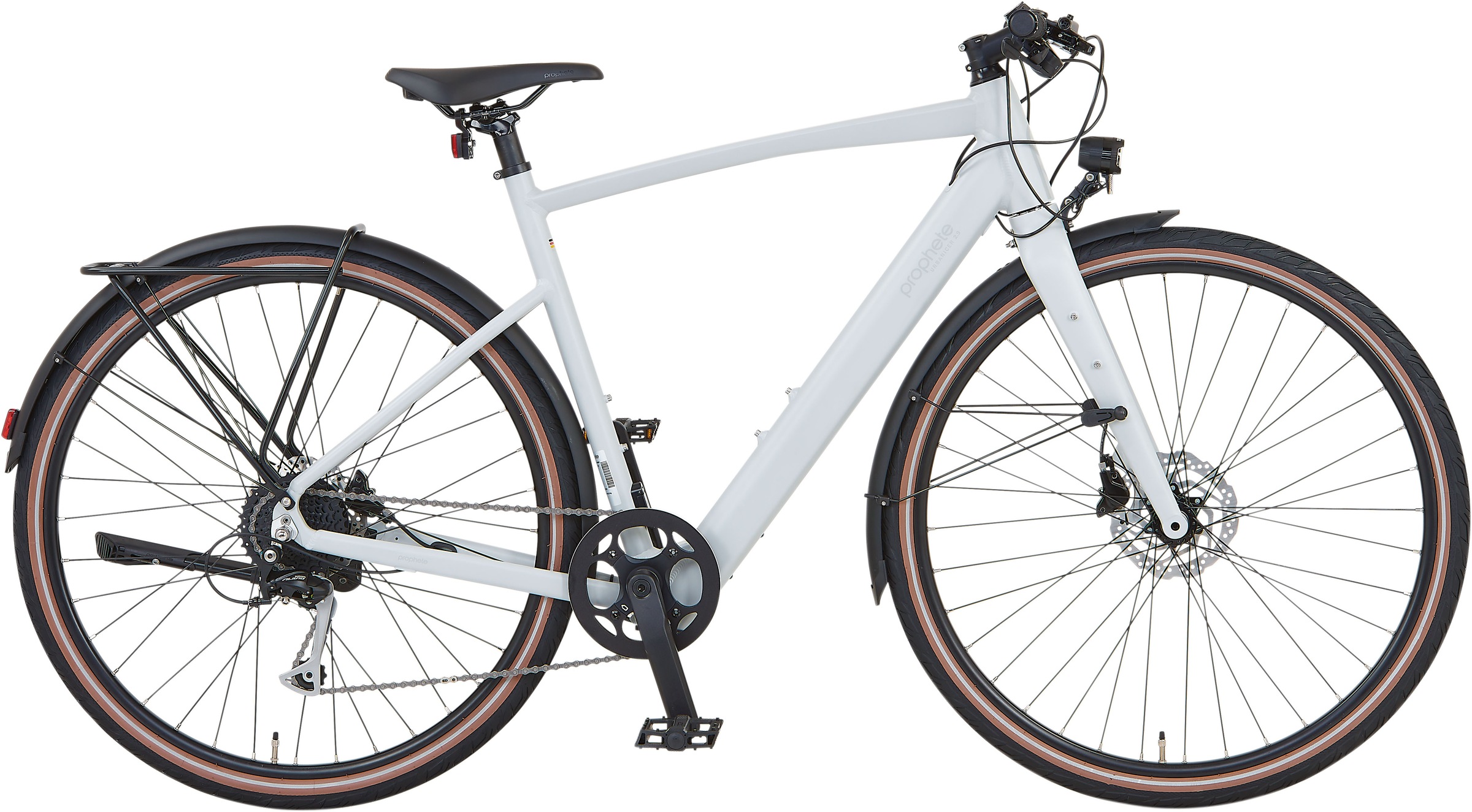 Prophete "Urbanicer 2.9" 9 Gang Shimano Alivio Schaltwerk Kettenschaltung Heckmotor 250 W Pedelec, Elektrofahrrad für Herren