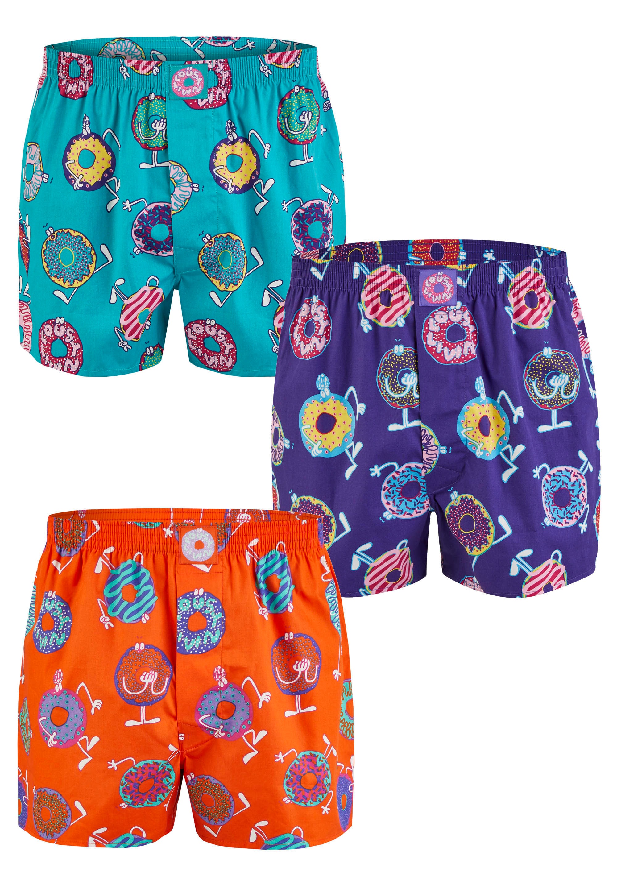 Lousy Livin Boxershorts »Donuts«, mit trendigem Allover-Print