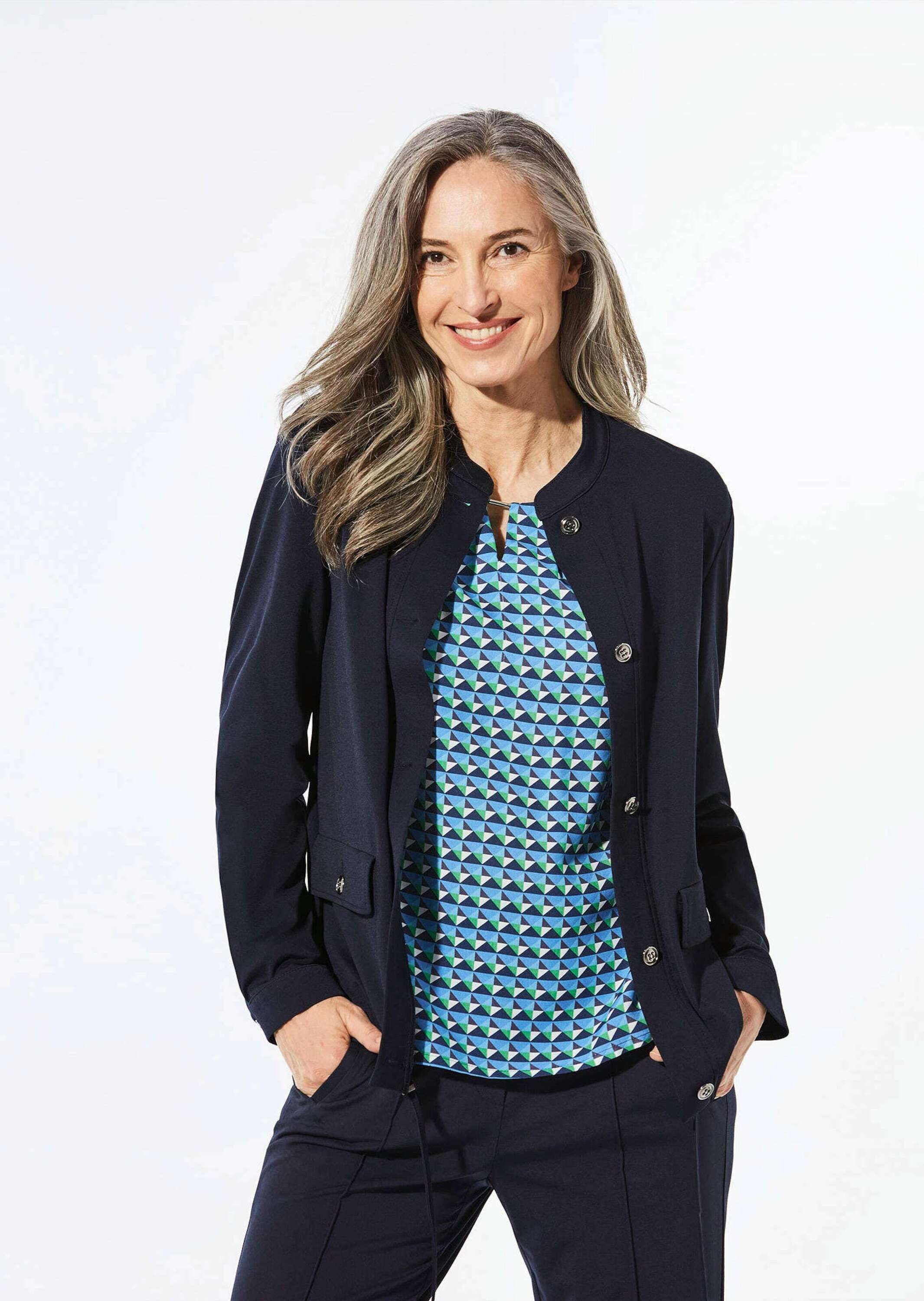 GOLDNER Kurzjacke »Blouson Blouson mit Stehkragen«