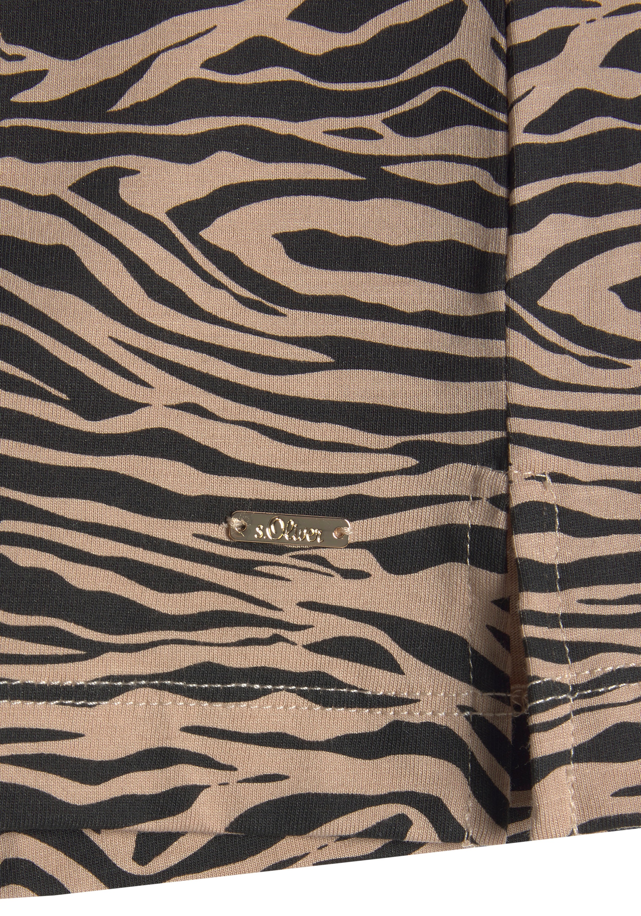 s.Oliver Sleepshirt mit Animal-Print